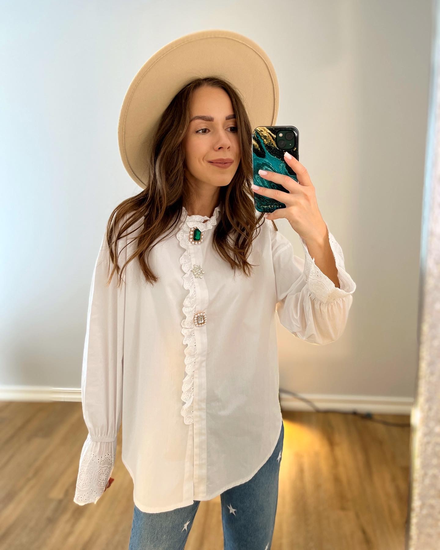 Oversize medvilniniai marškiniai 