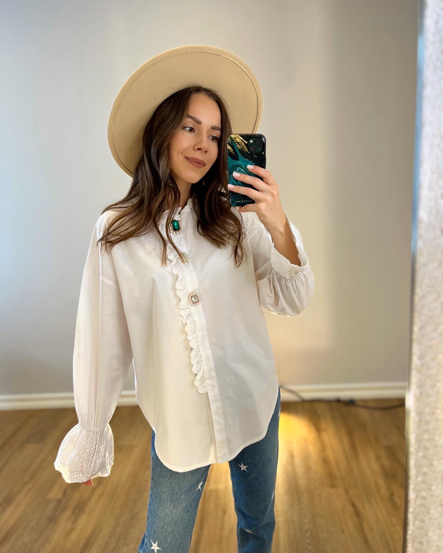 Oversize medvilniniai marškiniai 