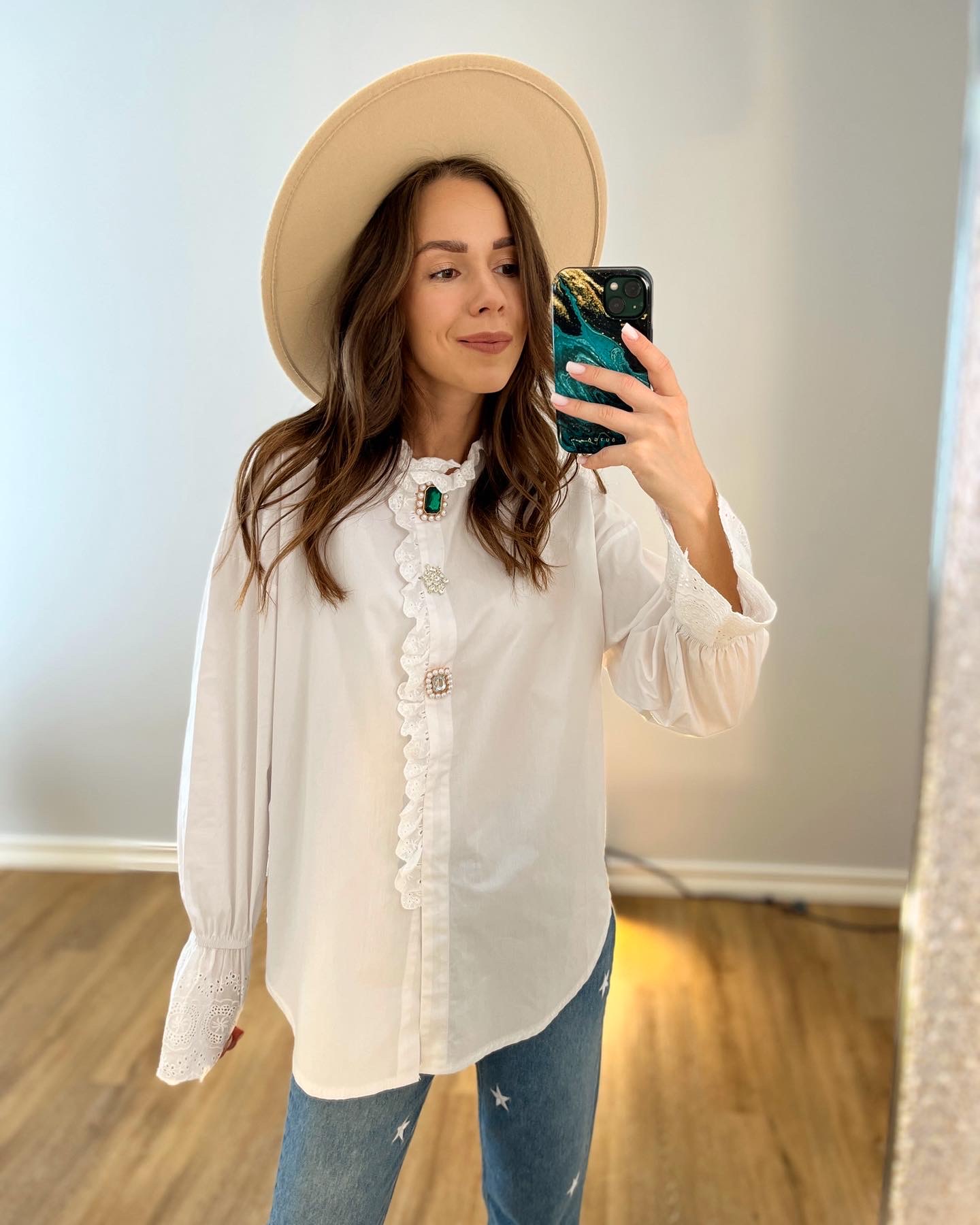 Oversize medvilniniai marškiniai 