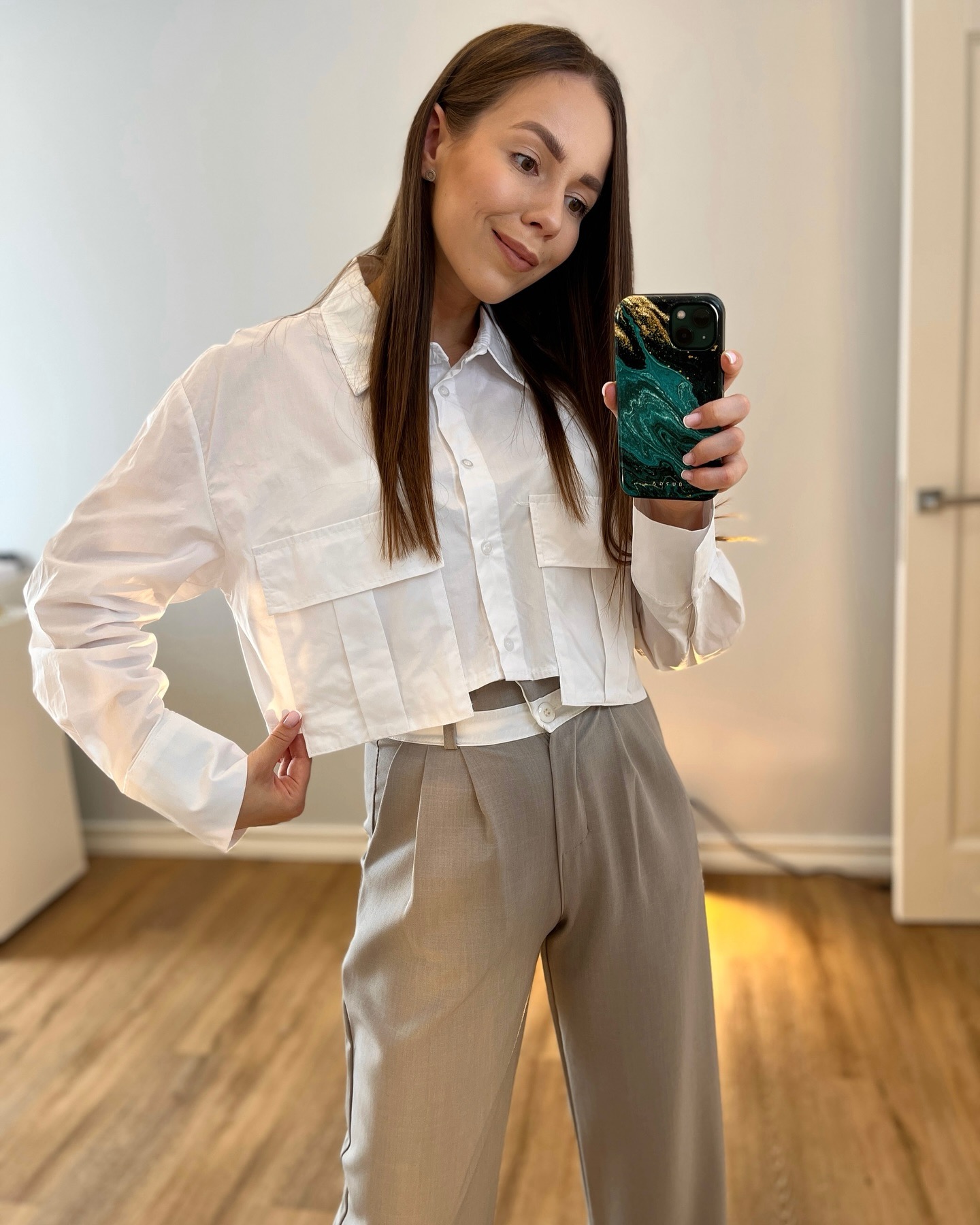 Crop top marškiniai