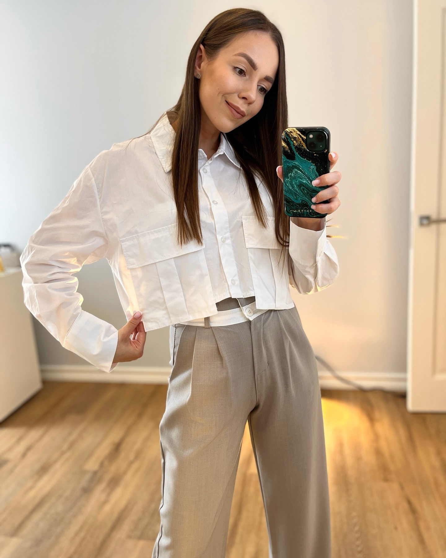 Crop top marškiniai