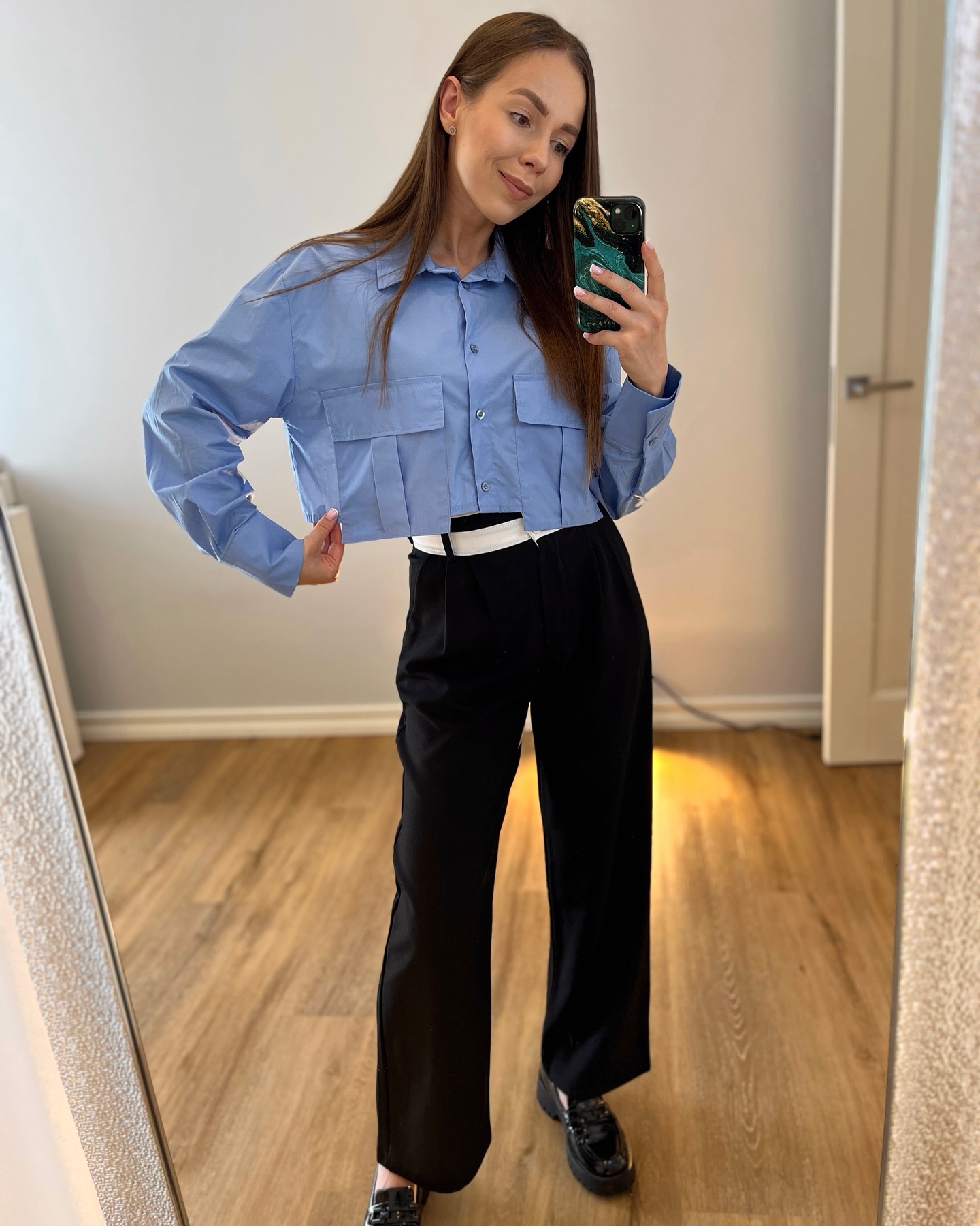 Crop top marškiniai