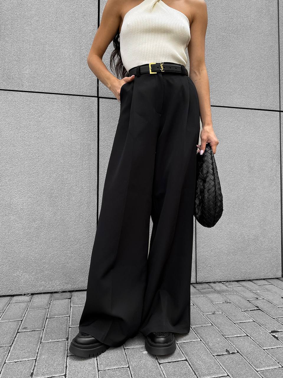 Klasikinės palazzo kelnės