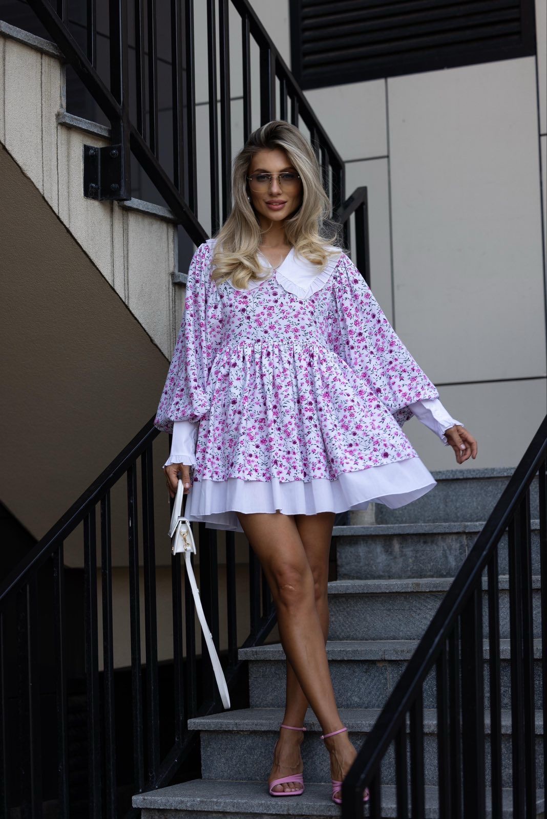 Gėlėta suknelė Lux