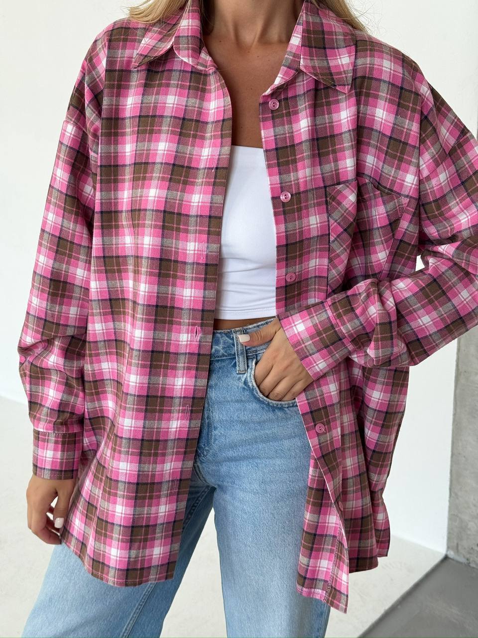 Elodie rožiniai marškiniai 