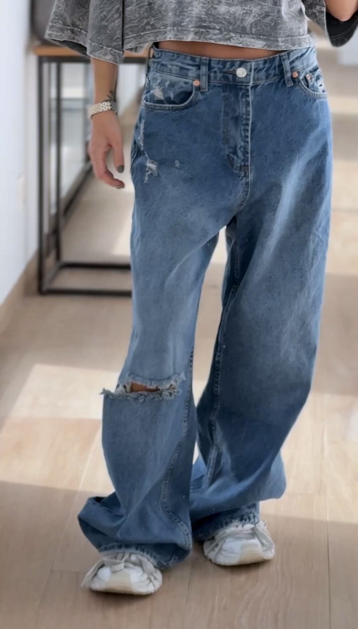 Premium platūs džinsai