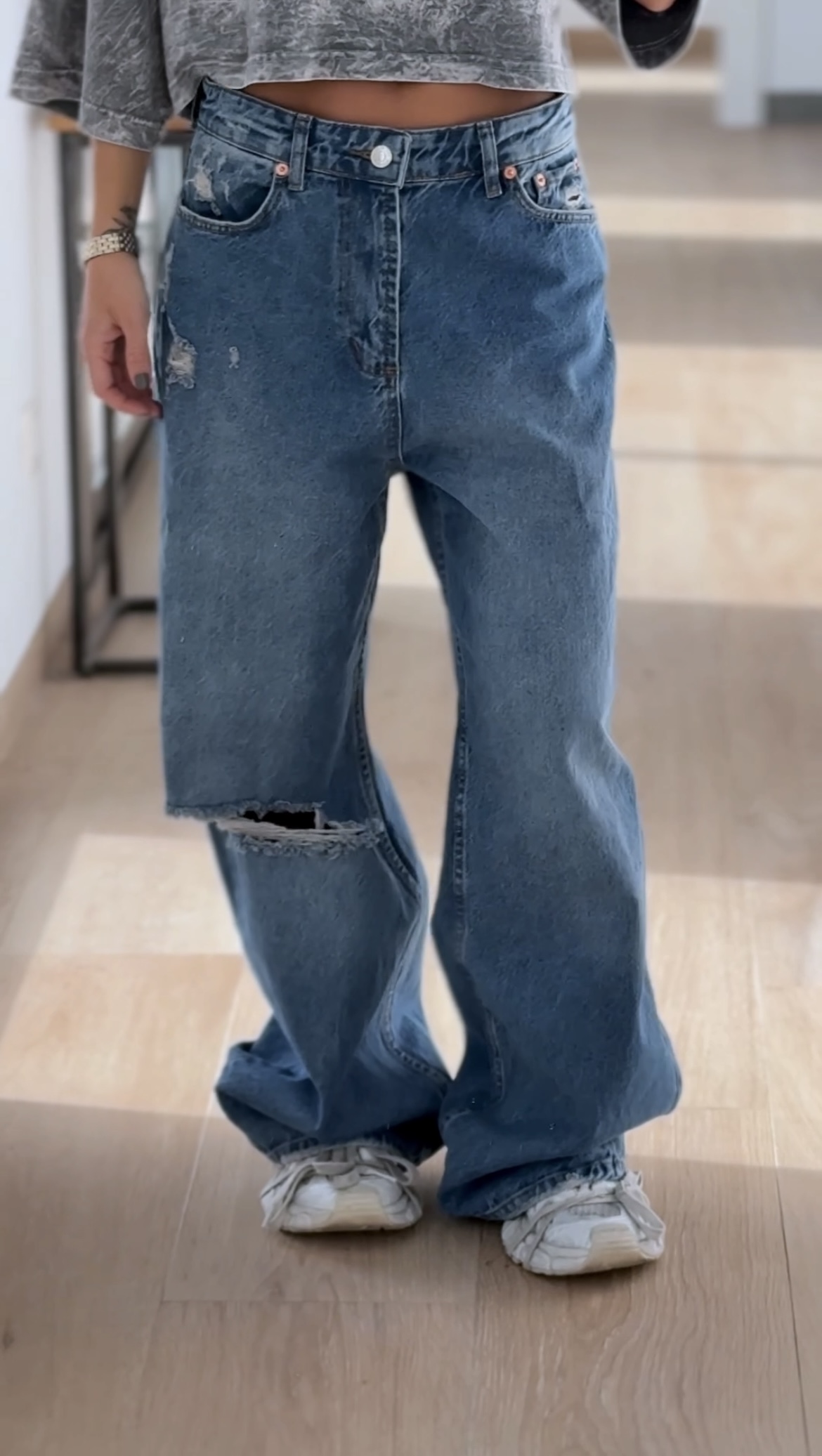 Premium platūs džinsai