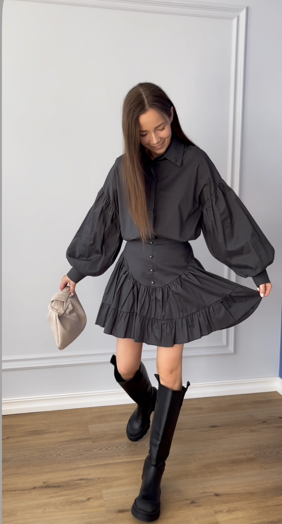 Graphite marškinių kostiumėlis