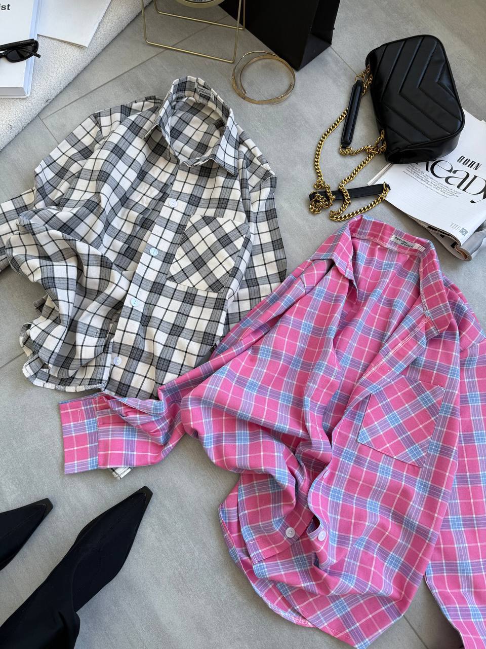 Šviesūs languoti marškiniai 