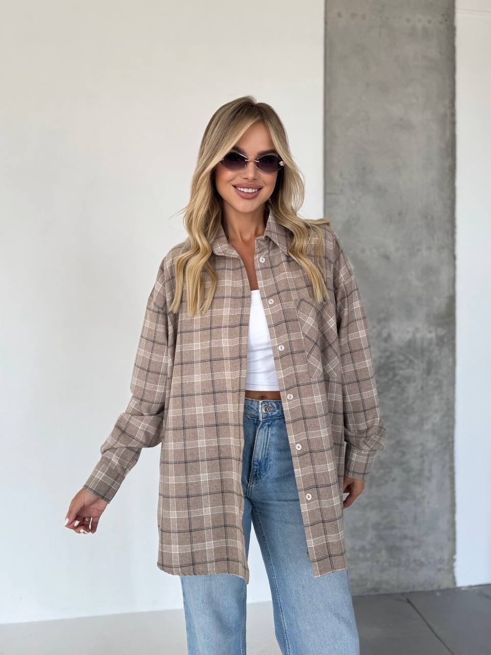 Elodie kreminiai marškiniai 