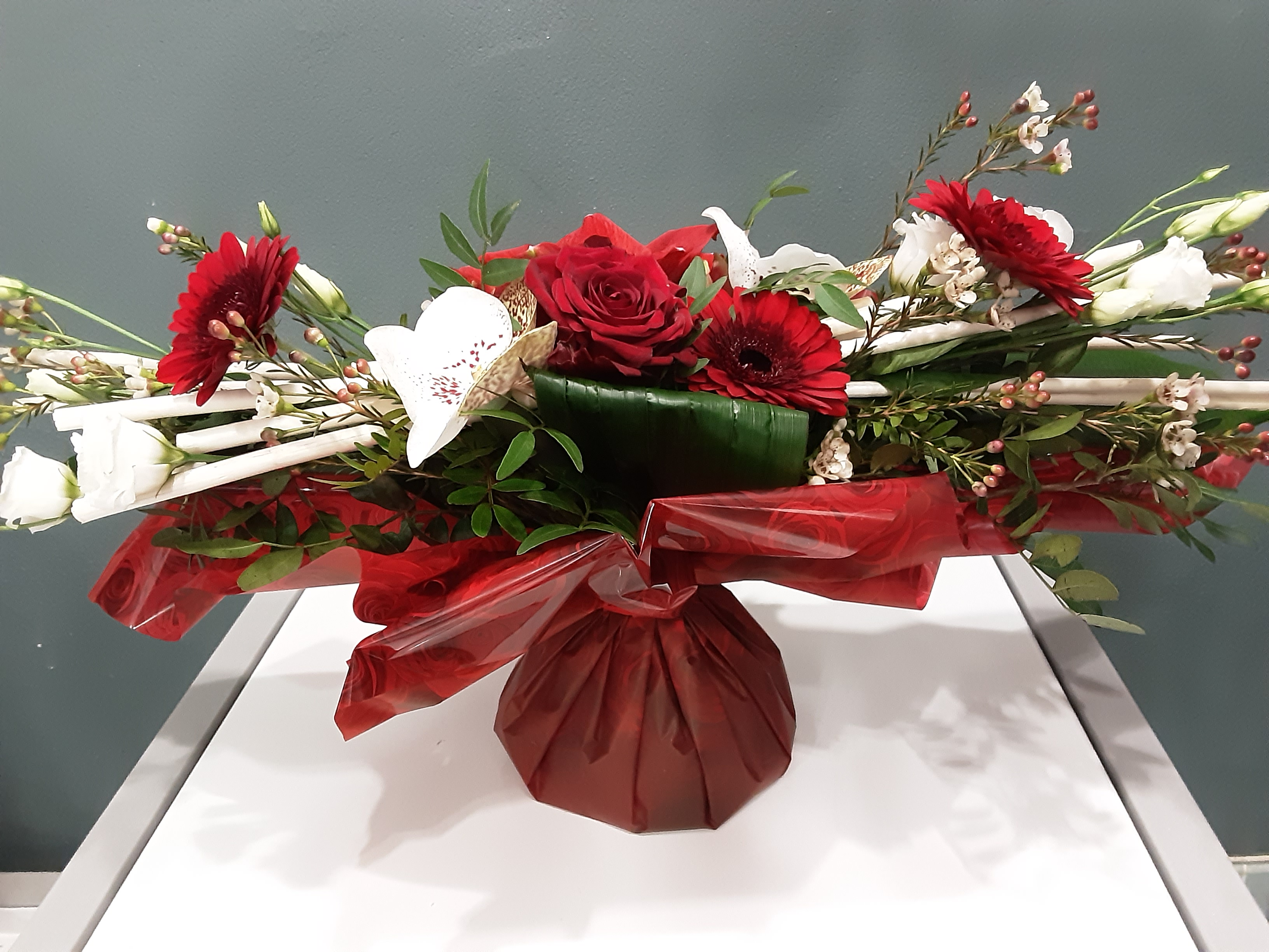 Bouquet fagot rouge