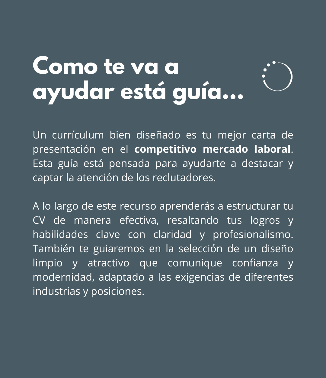 Guía básica para creación de CV de impacto