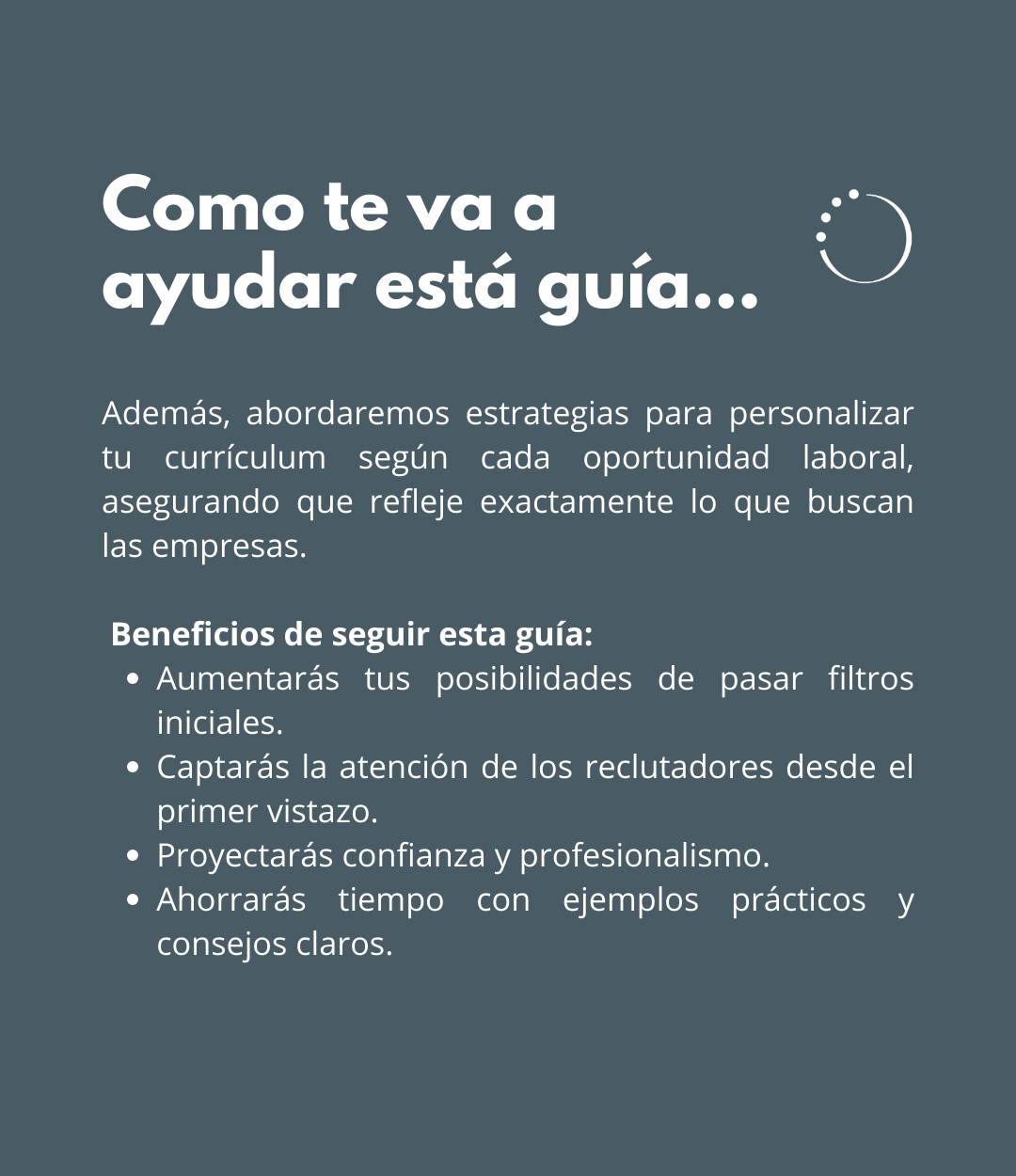 Guía básica para creación de CV de impacto