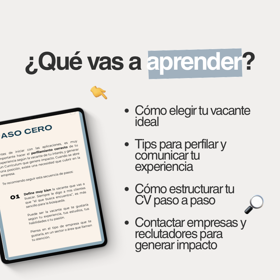 Guía básica para creación de CV
