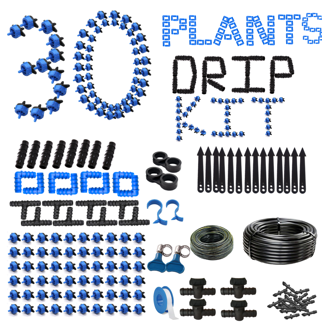 30 Plants Drip Irrigation Kit | Watering Kit for Home Garden, Farming & Agriculture Purposes 
