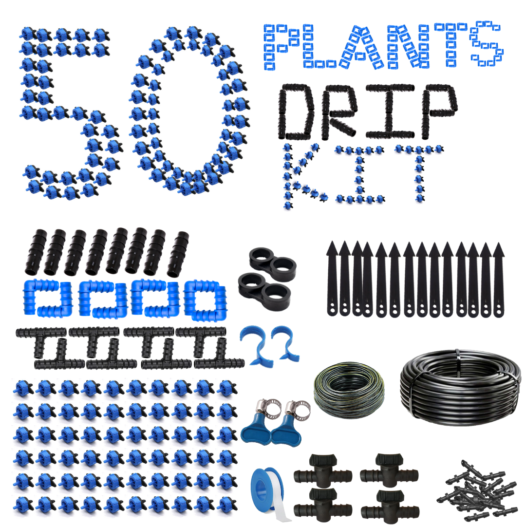 50 Plants Drip Irrigation Kit | Watering Kit for Home Garden, Farming & Agriculture Purposes 