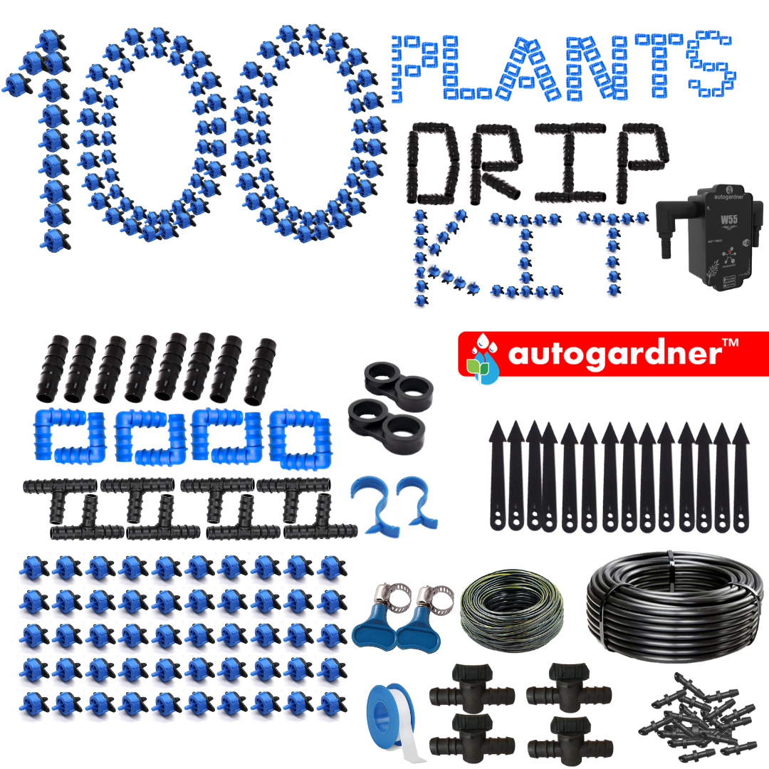 100 Plants Drip Irrigation Kit | Watering Kit for Home Garden, Farming & Agriculture Purposes 