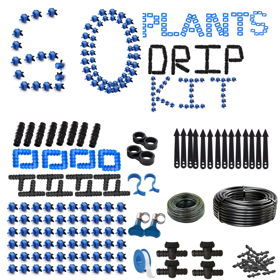 60 Plants Drip Irrigation Kit | Watering Kit for Home Garden, Farming & Agriculture Purposes 