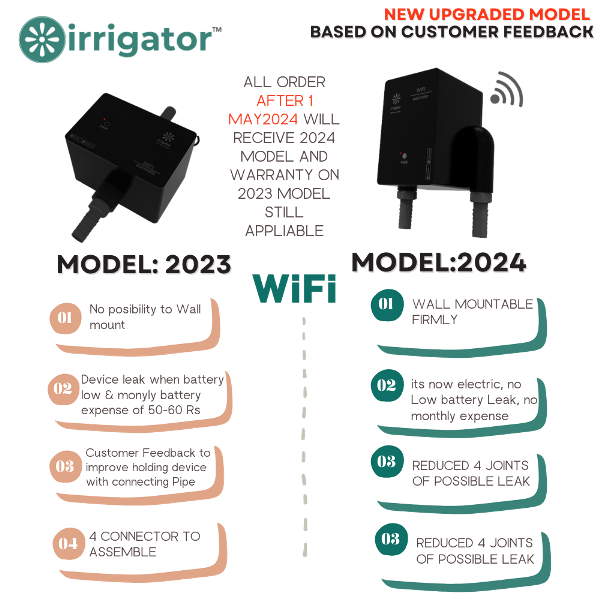 irrigator wifi remote + 60 Plants Kit I ios android app garden timer I No Hub No battery I  remote automatic plants irrigation system solutions 