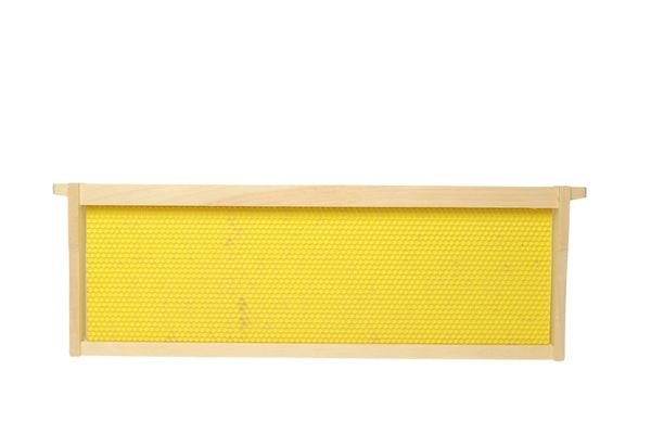 Medium Beehive Frame with Triple Waxed Foundation 6-1/4" Medium Assembled Frame | Triple Wax