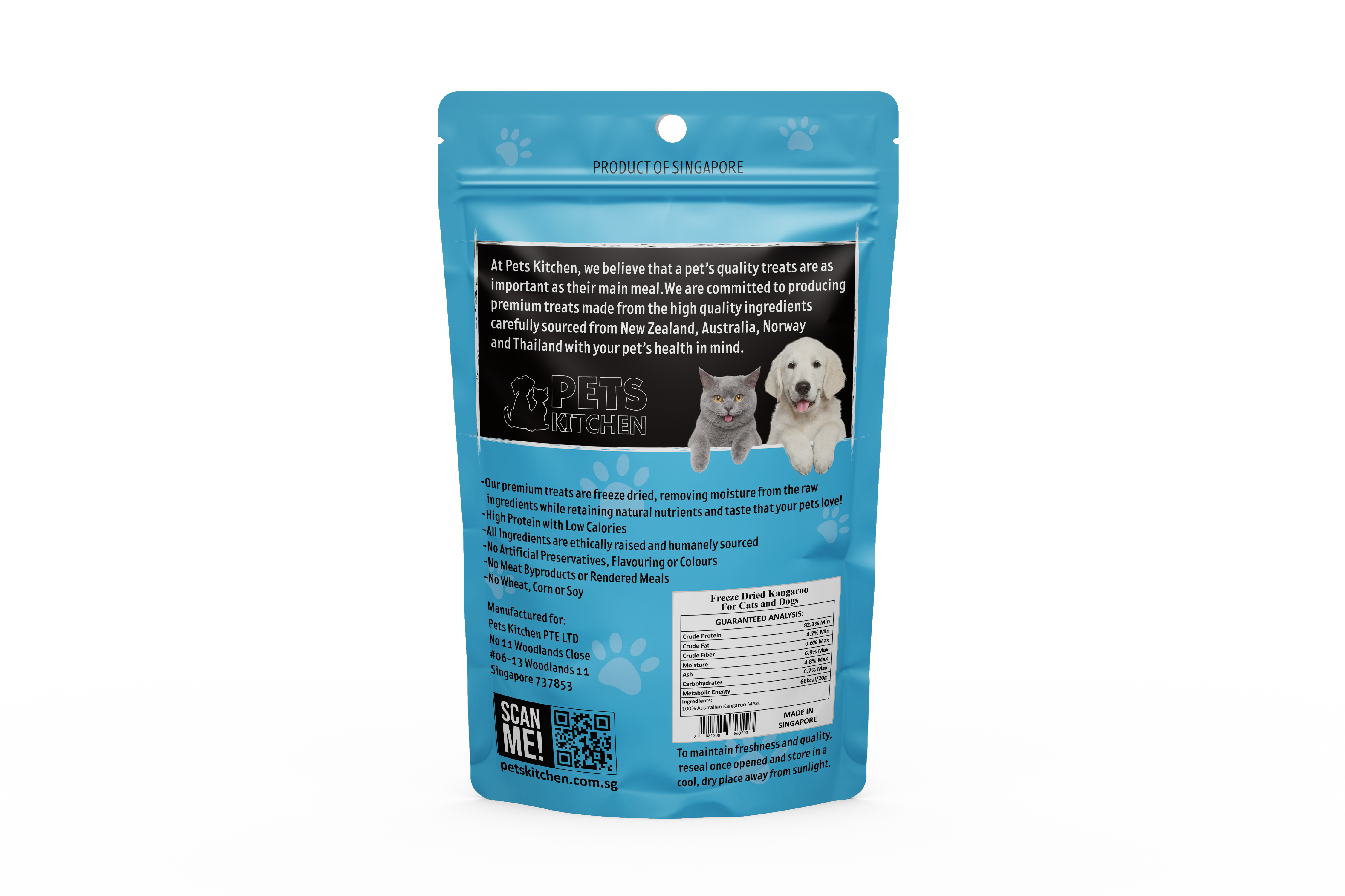 Freeze Dried Kangaroo for Dogs/Cats