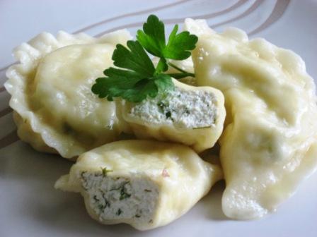 Вареники картопля з бринзою