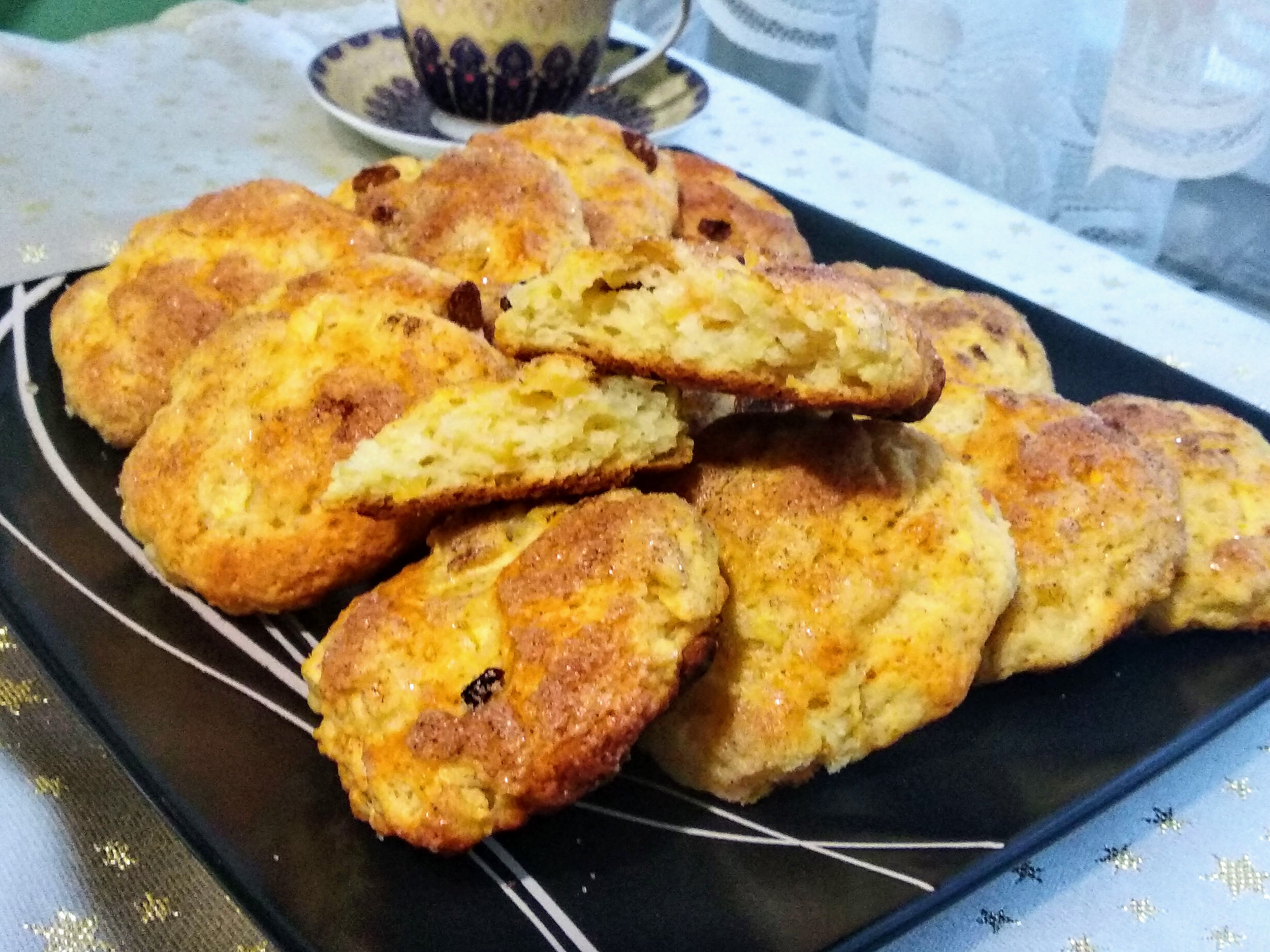 Сирне печево з яблуками