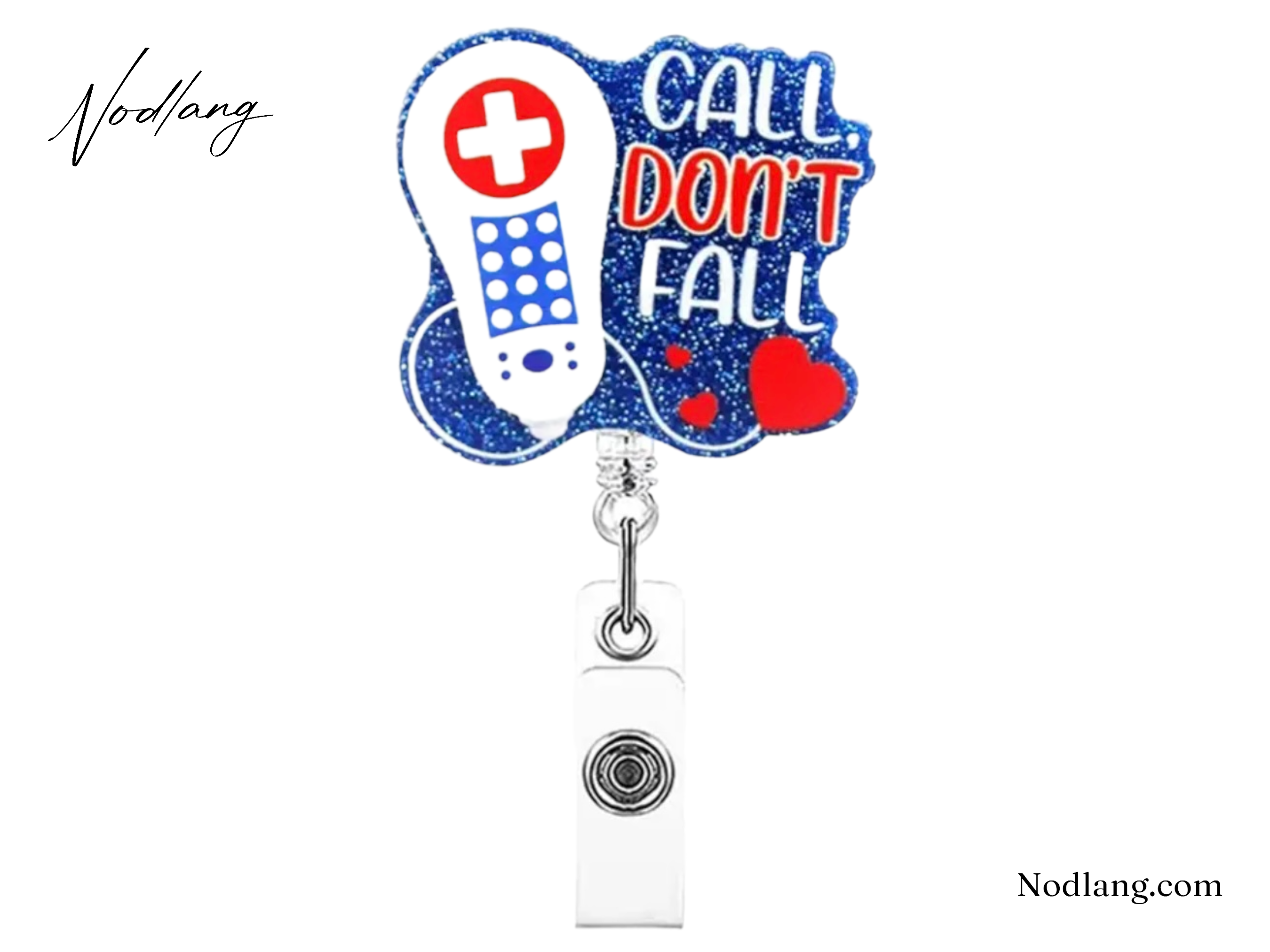 Call, Don't Fall Retractable Badge Reel – Fun & Functional ID Holder for Radiologists