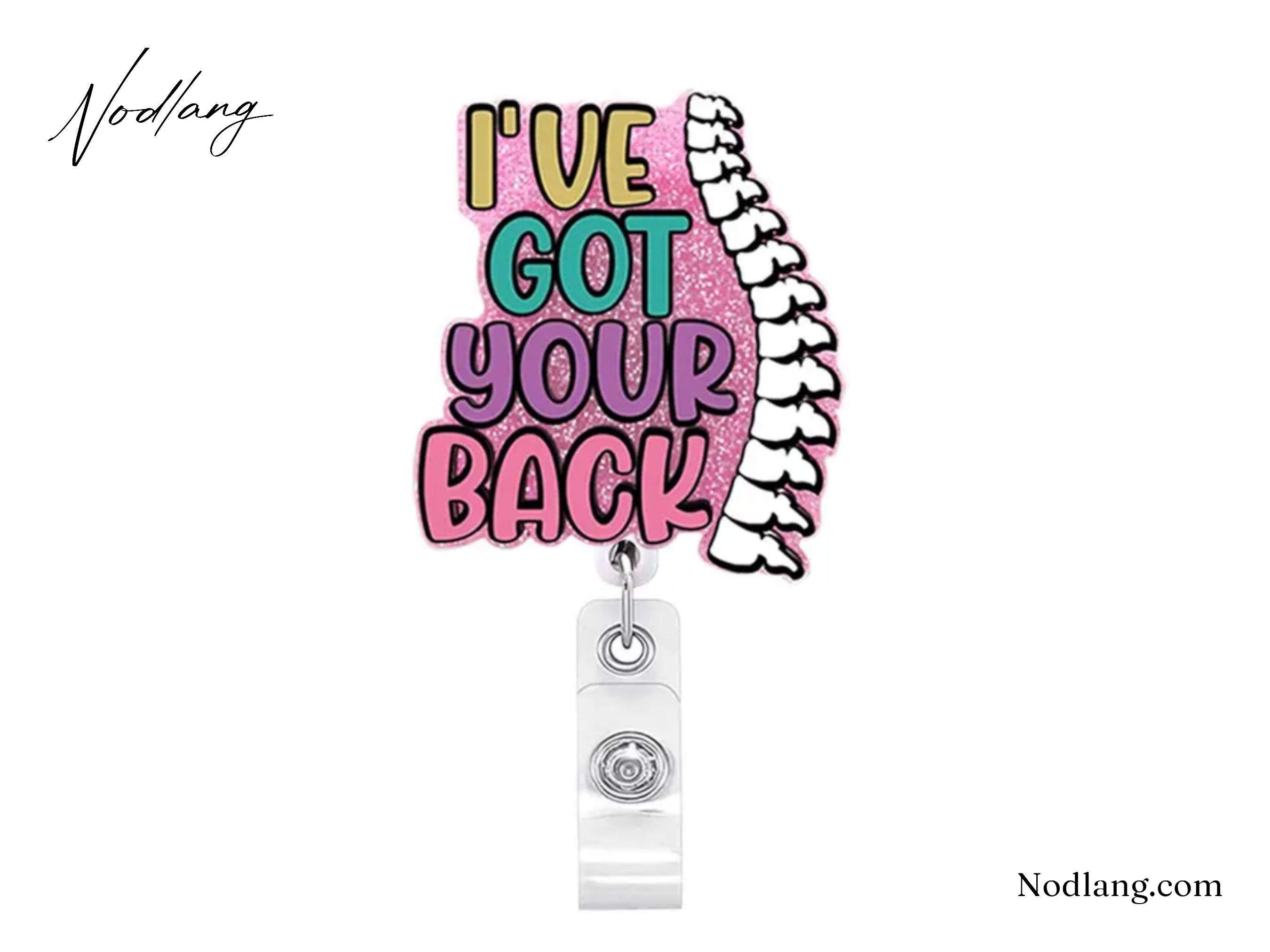 I've Got Your Back Retractable Badge Reel – Fun & Functional ID Holder for Healthcare Professionals