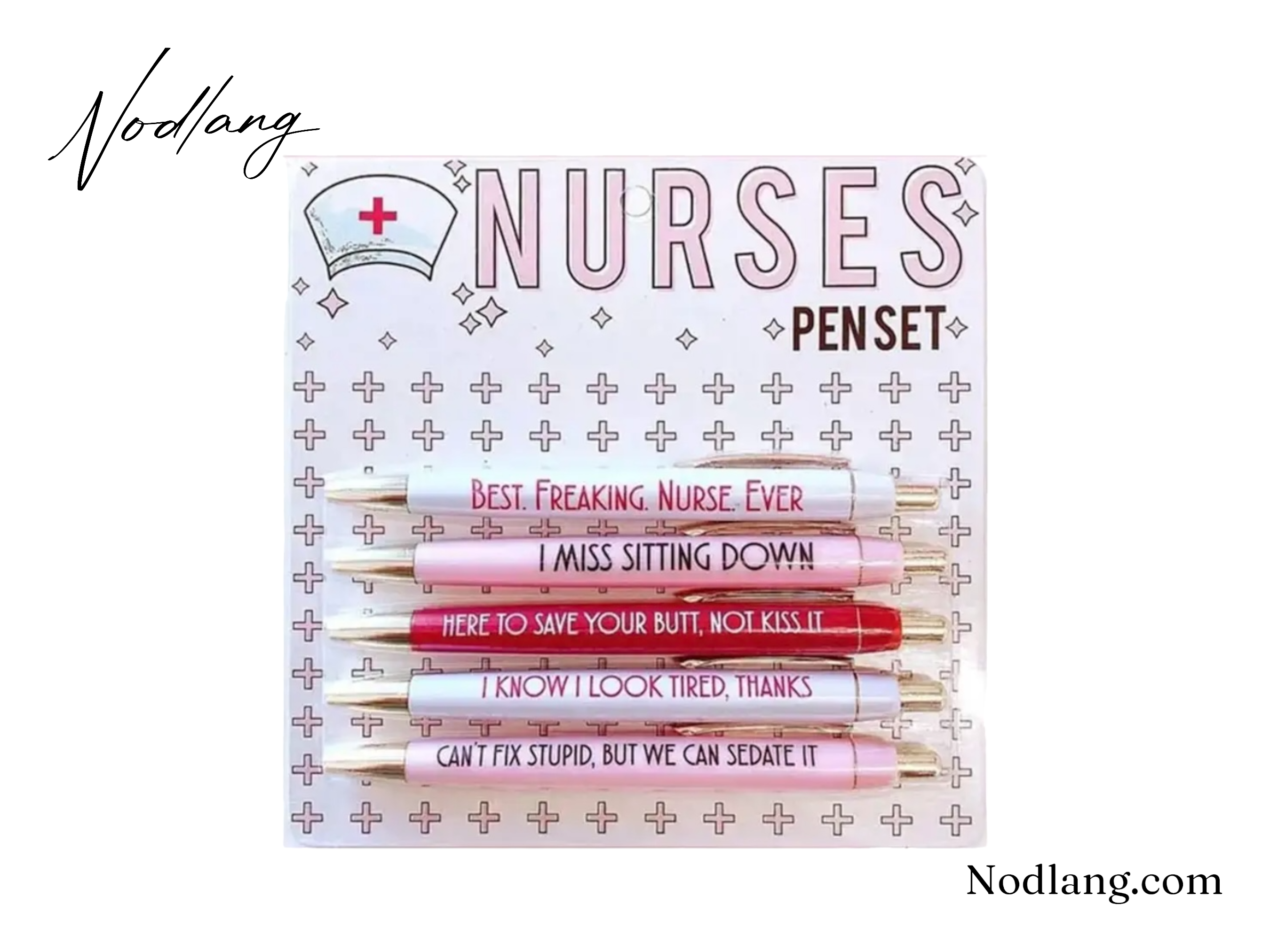 Nurse's Giggle Pen Set – Fun & Quirky Pens to Brighten Your Shift