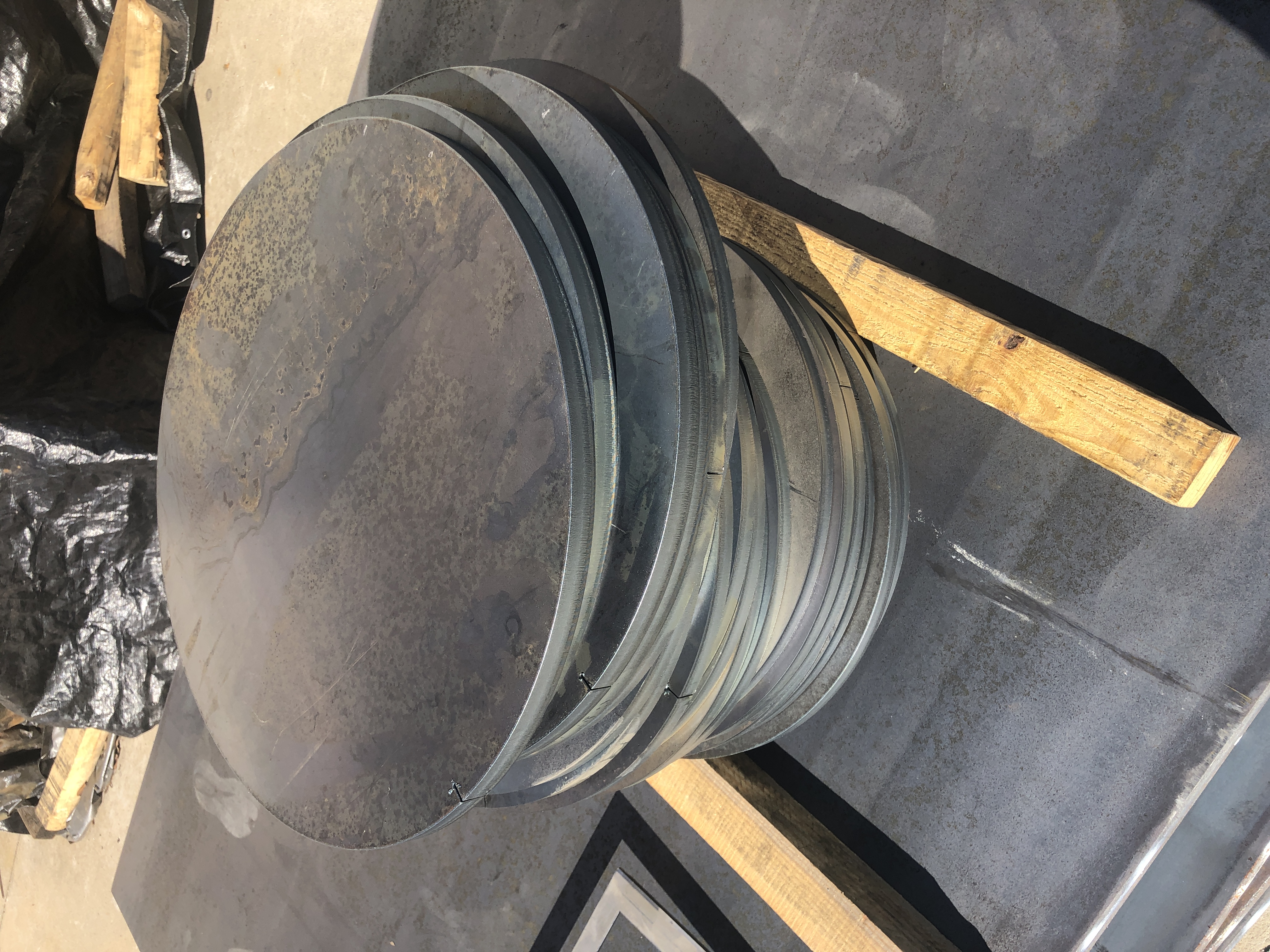 A36 Steel, 20" circles with lead