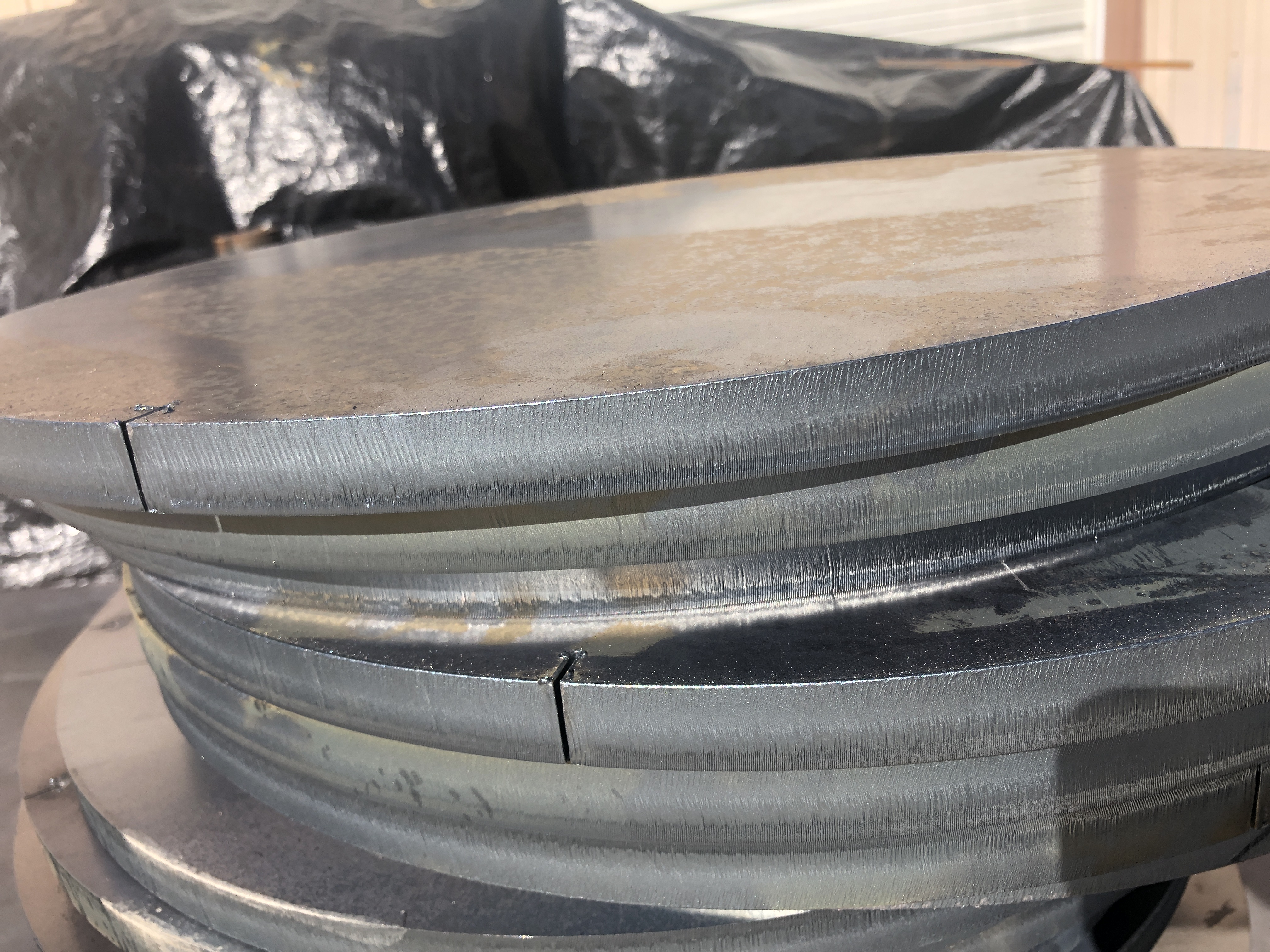 A36 Steel, 20" circles with lead