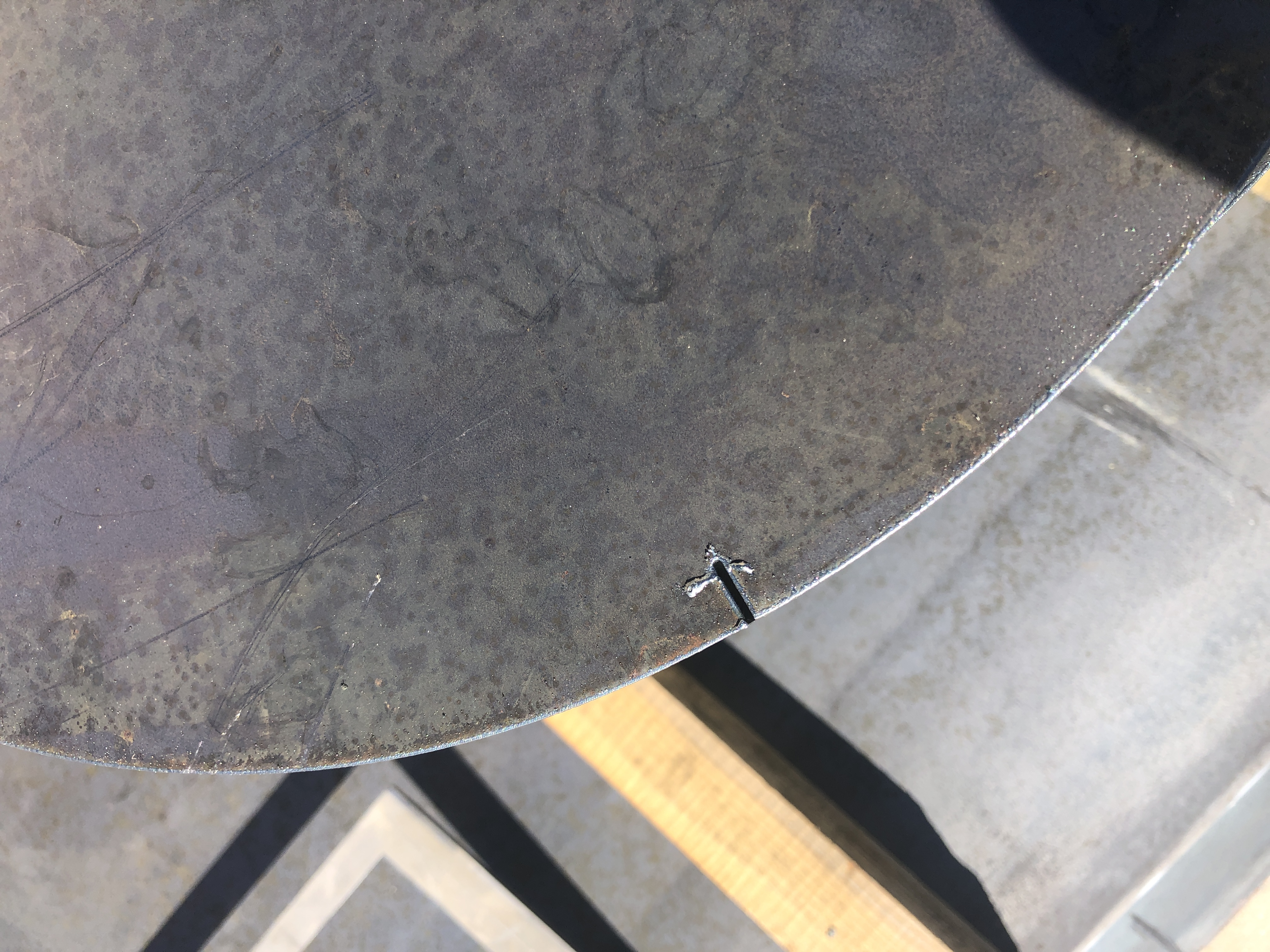 A36 Steel, 20" circles with lead