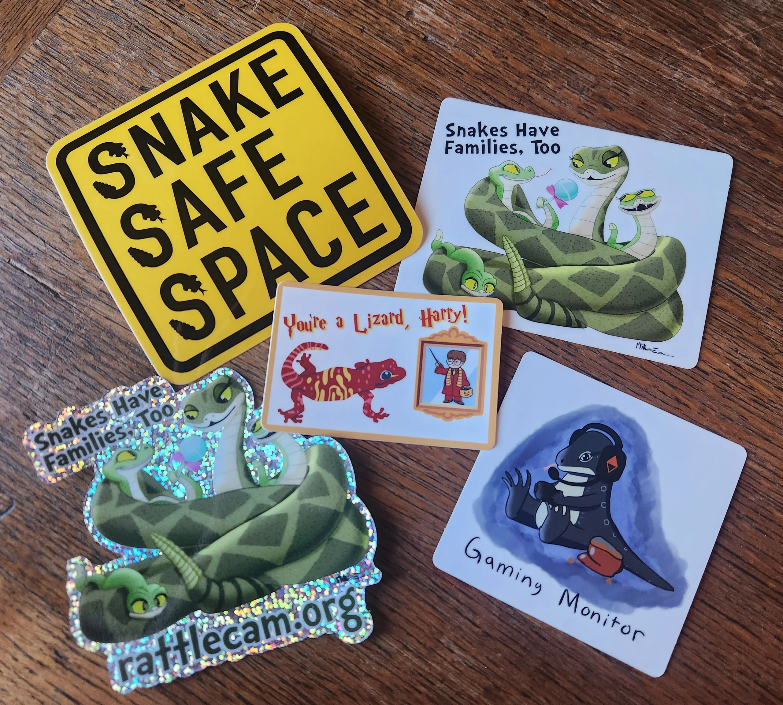 Reptile Fun Sticker 5-pack