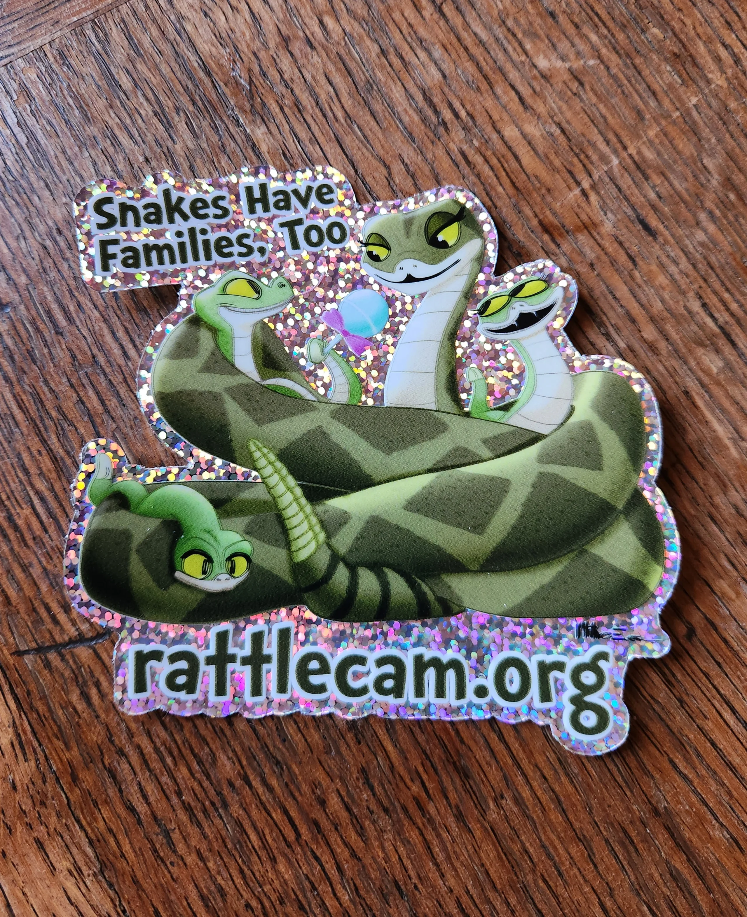 Project RattleCam Glitter (4x4-inch Sticker)