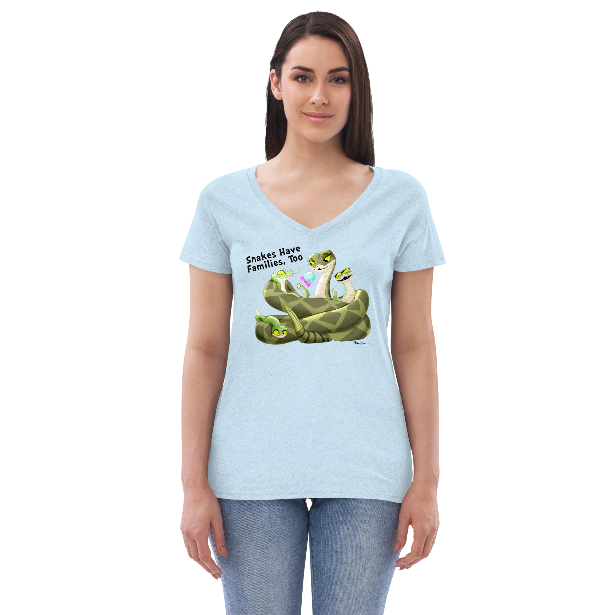 Women’s recycled v-neck t-shirt
