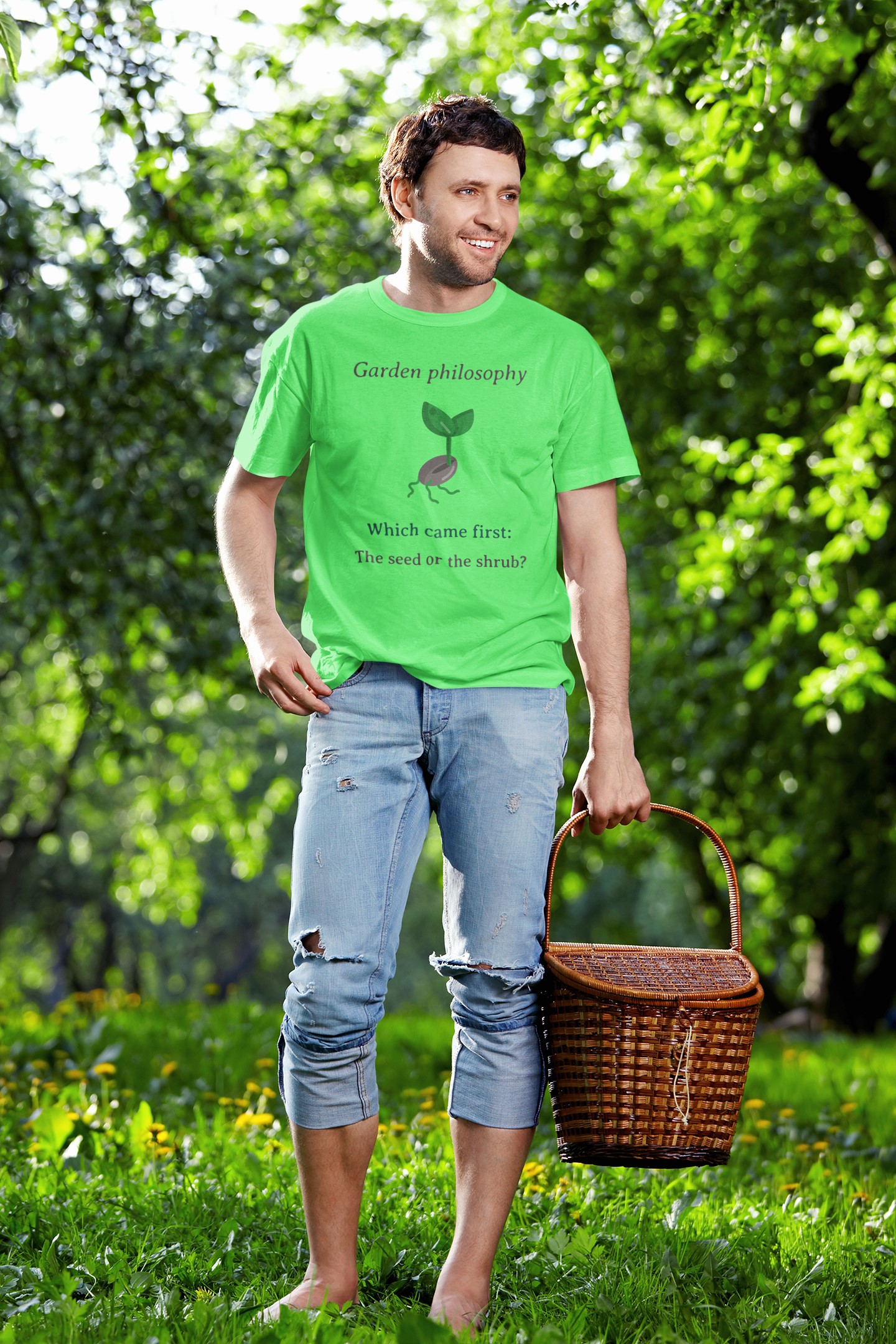 T-shirts and Apparel for Garden Lovers | Gardening Clothing. 'Garden Philosophy' T-shirt  for him