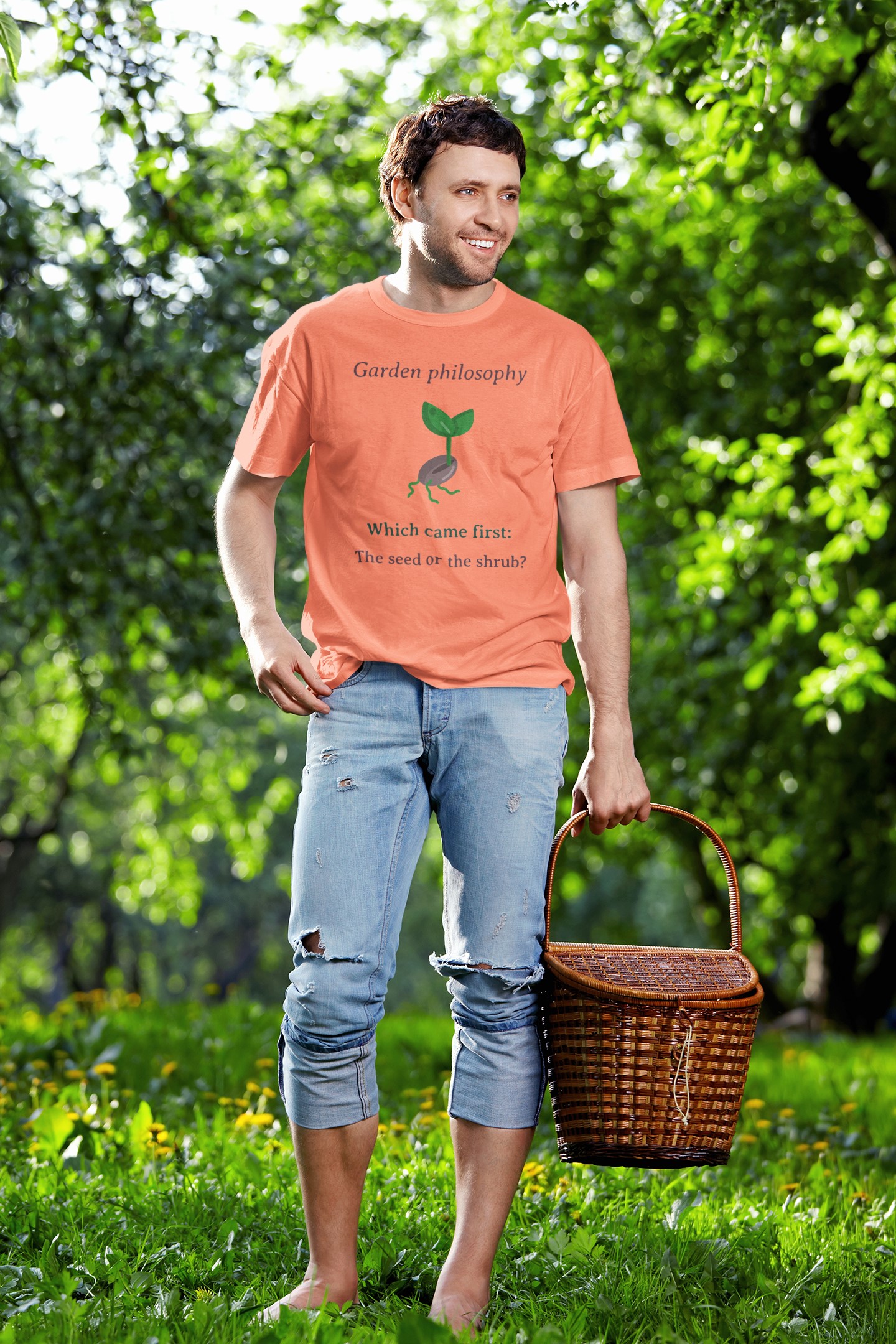 T-shirts and Apparel for Garden Lovers | Gardening Clothing. 'Garden Philosophy' T-shirt  for him