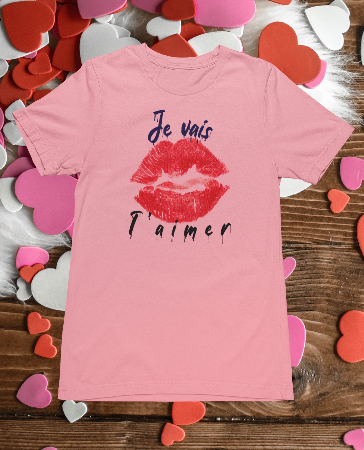 Unique T-shirts and Apparel for Lovers | Show Your Love with Our Original Designs. 'Love' T-shirt (Je vais t'aimer)