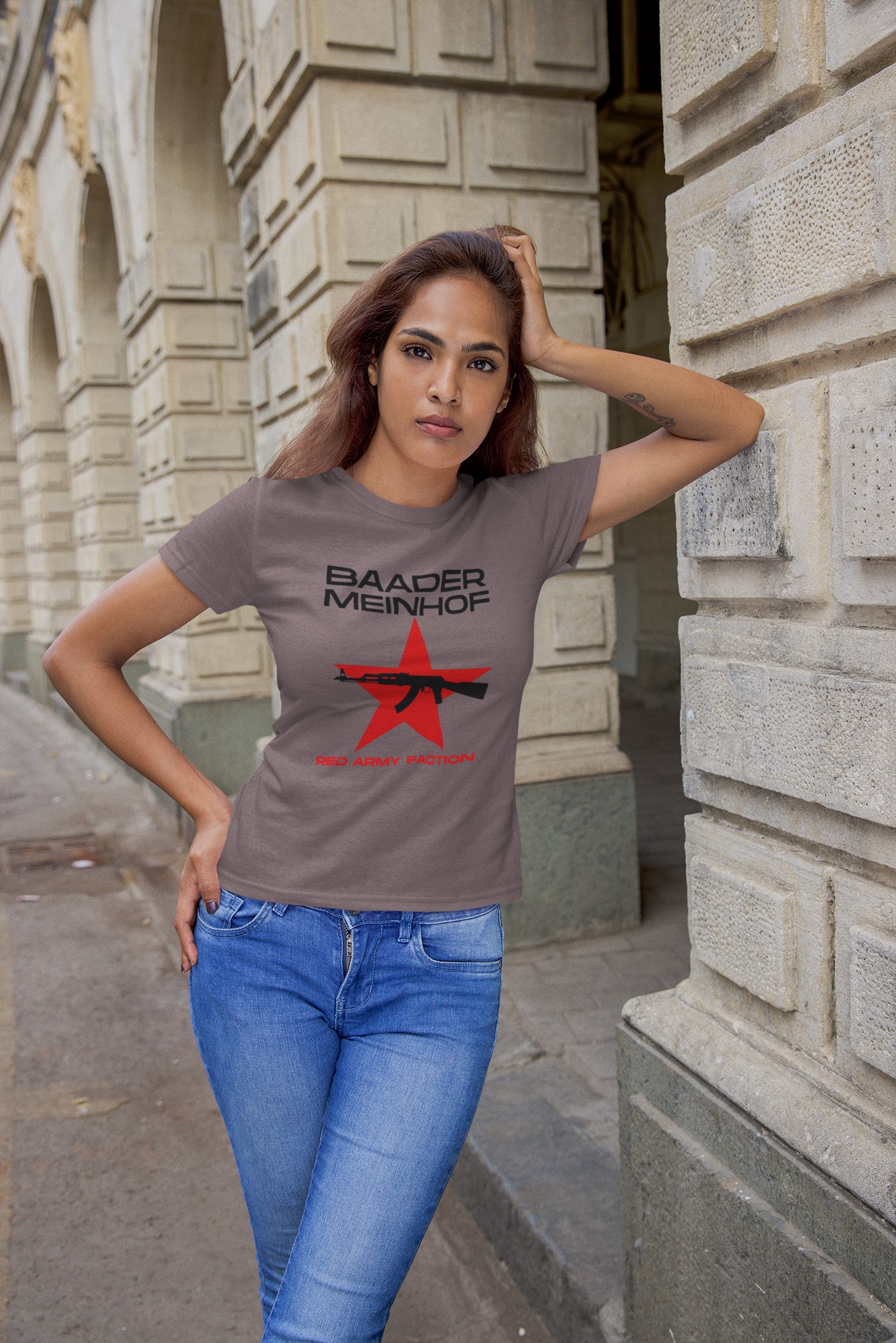 Political T-Shirts and Apparel - Baader Meinhof, ETA | Unique Designs. 'Baader Meinhof' T-shirt
