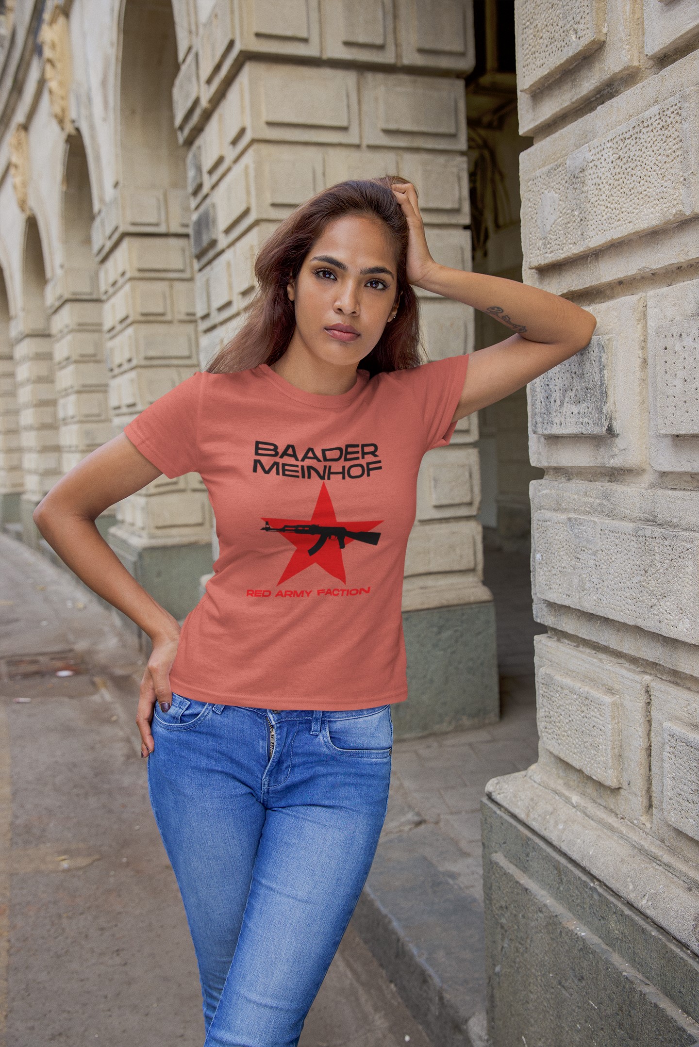 Political T-Shirts and Apparel - Baader Meinhof, ETA | Unique Designs. 'Baader Meinhof' T-shirt