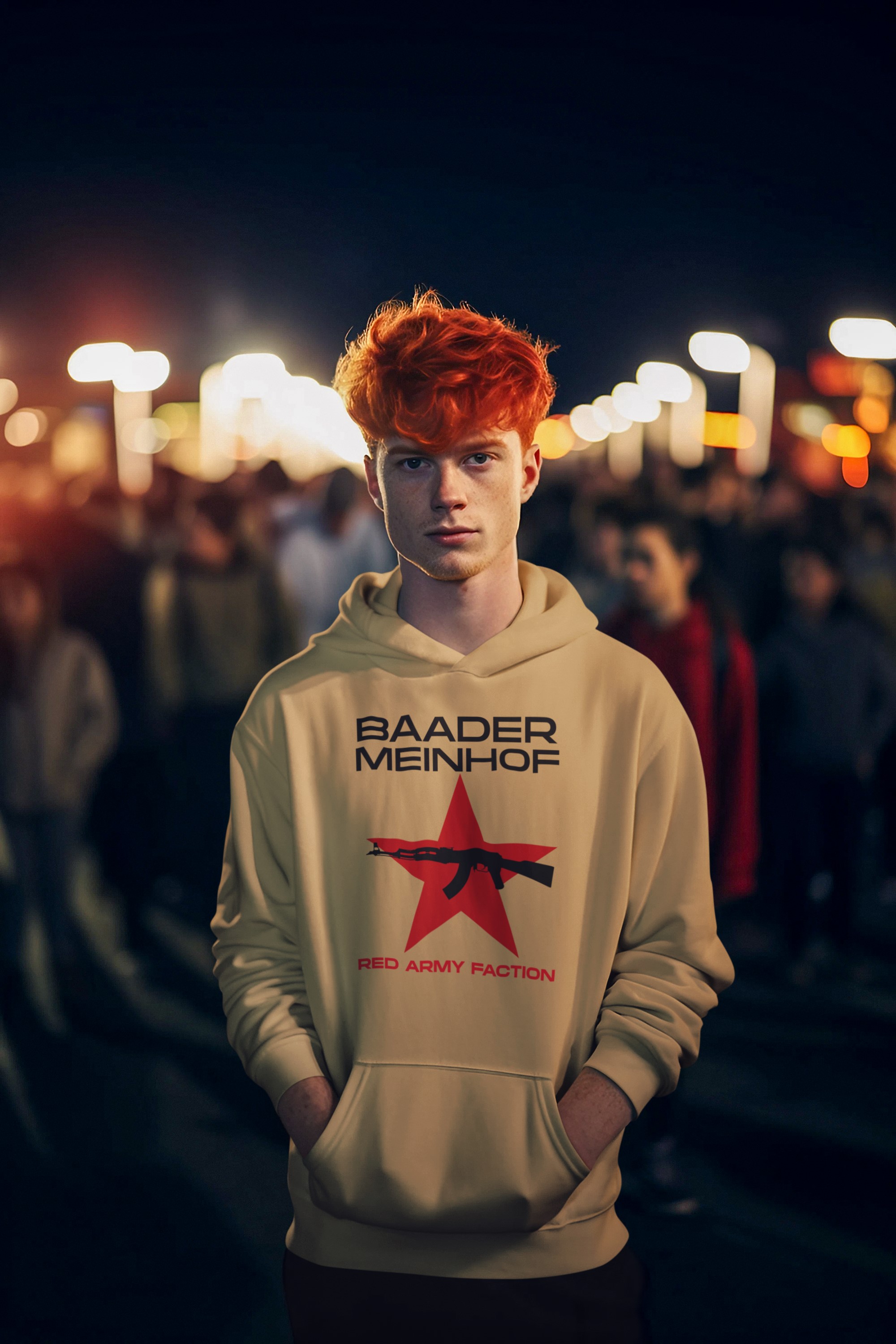 Political T-Shirts and Apparel - Baader Meinhof, ETA | Unique Designs. 'Baader Meinhof' Hoodie