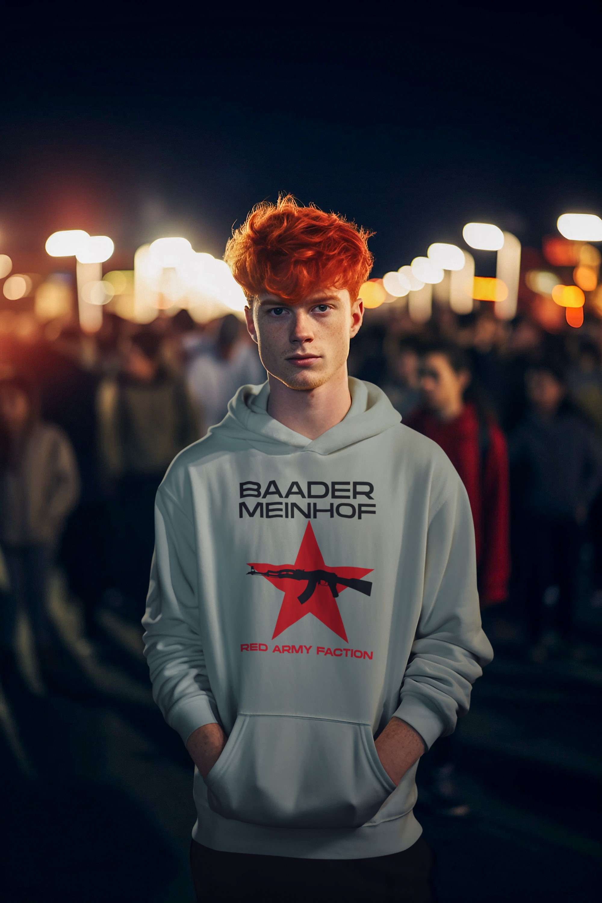 Political T-Shirts and Apparel - Baader Meinhof, ETA | Unique Designs. 'Baader Meinhof' Hoodie
