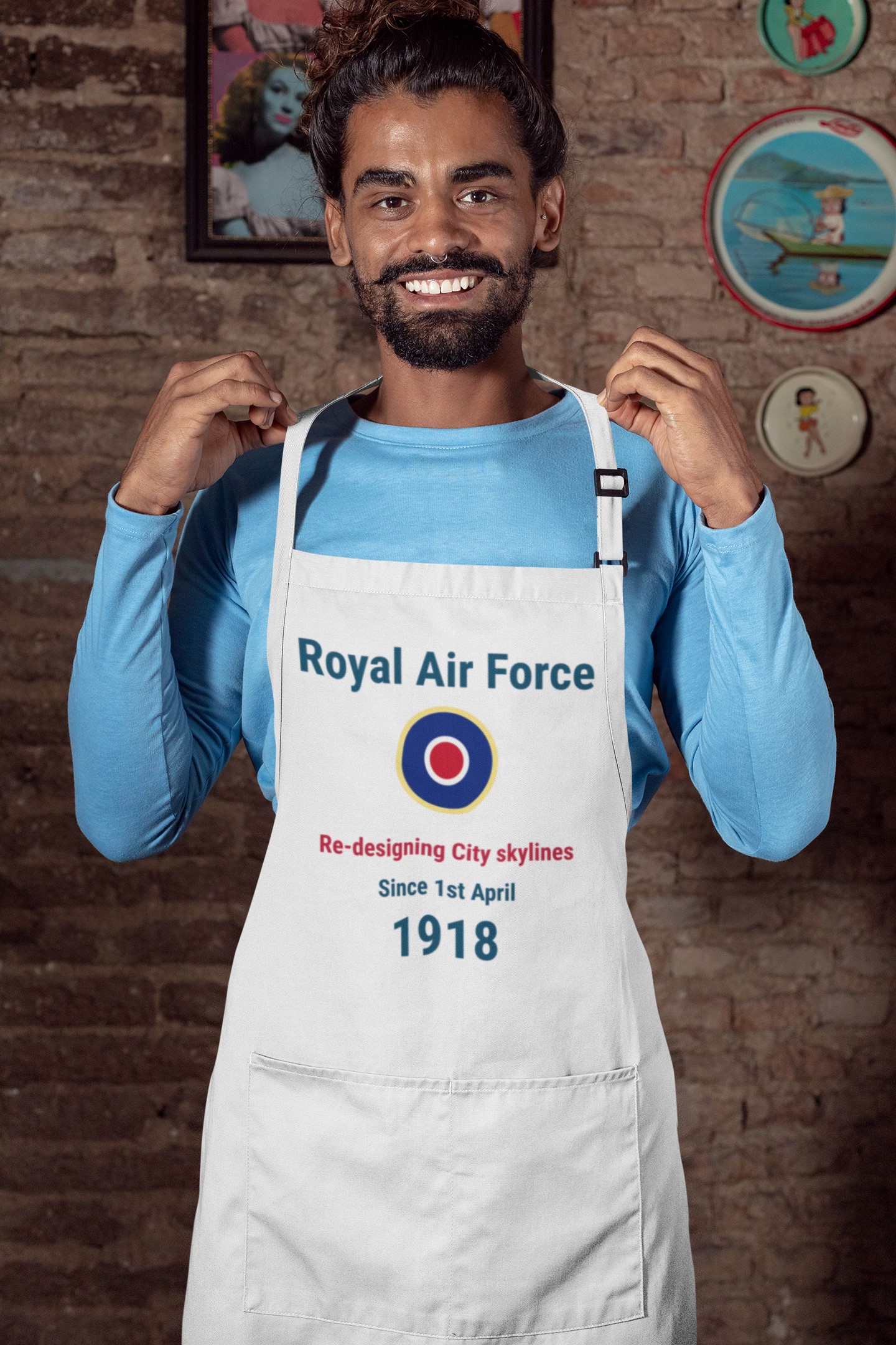 Military Inspired T-Shirts and WW2 Memorial Apparel | Unique Designs. 'RAF' cooking Apron
