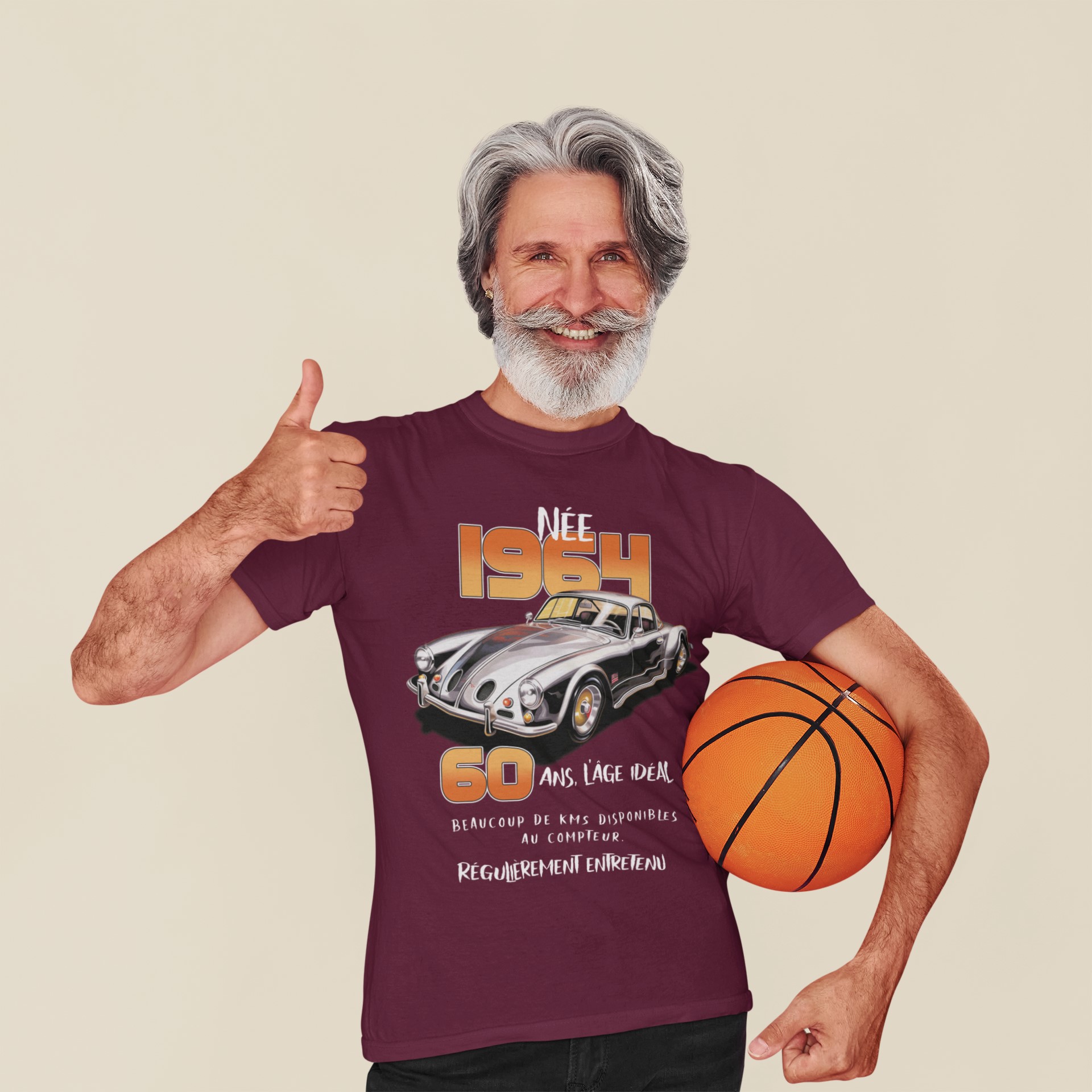 Celebrate Milestone Birthdays with Tees and Hoodies | Perfect Birthday Apparel. L'homme qui a 60ans anniversaire T-shirt