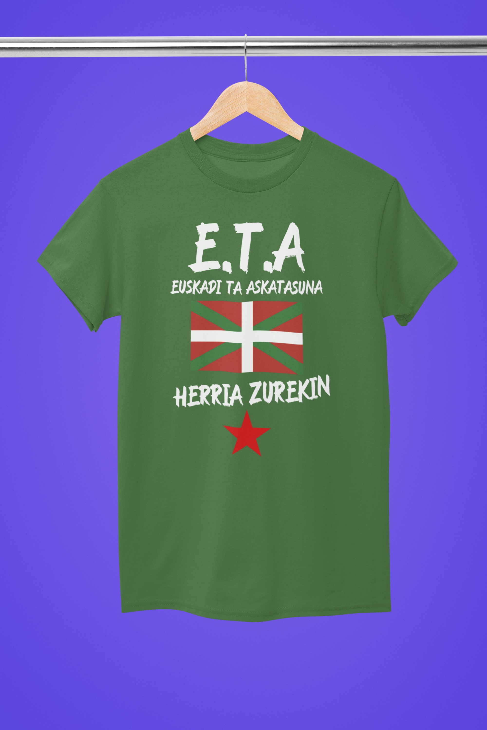 Political T-Shirts and Apparel - Baader Meinhof, ETA | Unique Designs. E.T.A Basque T-shirt