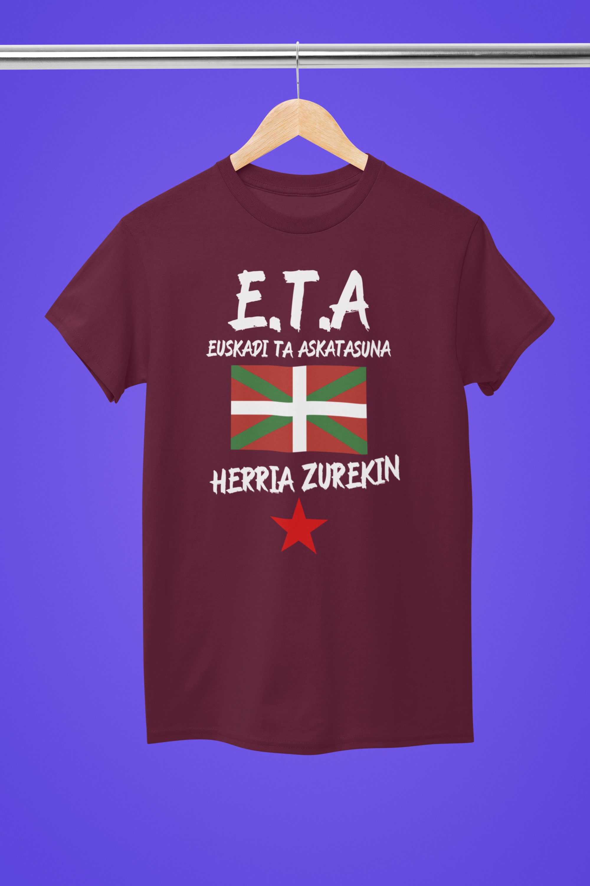 Political T-Shirts and Apparel - Baader Meinhof, ETA | Unique Designs. E.T.A Basque T-shirt