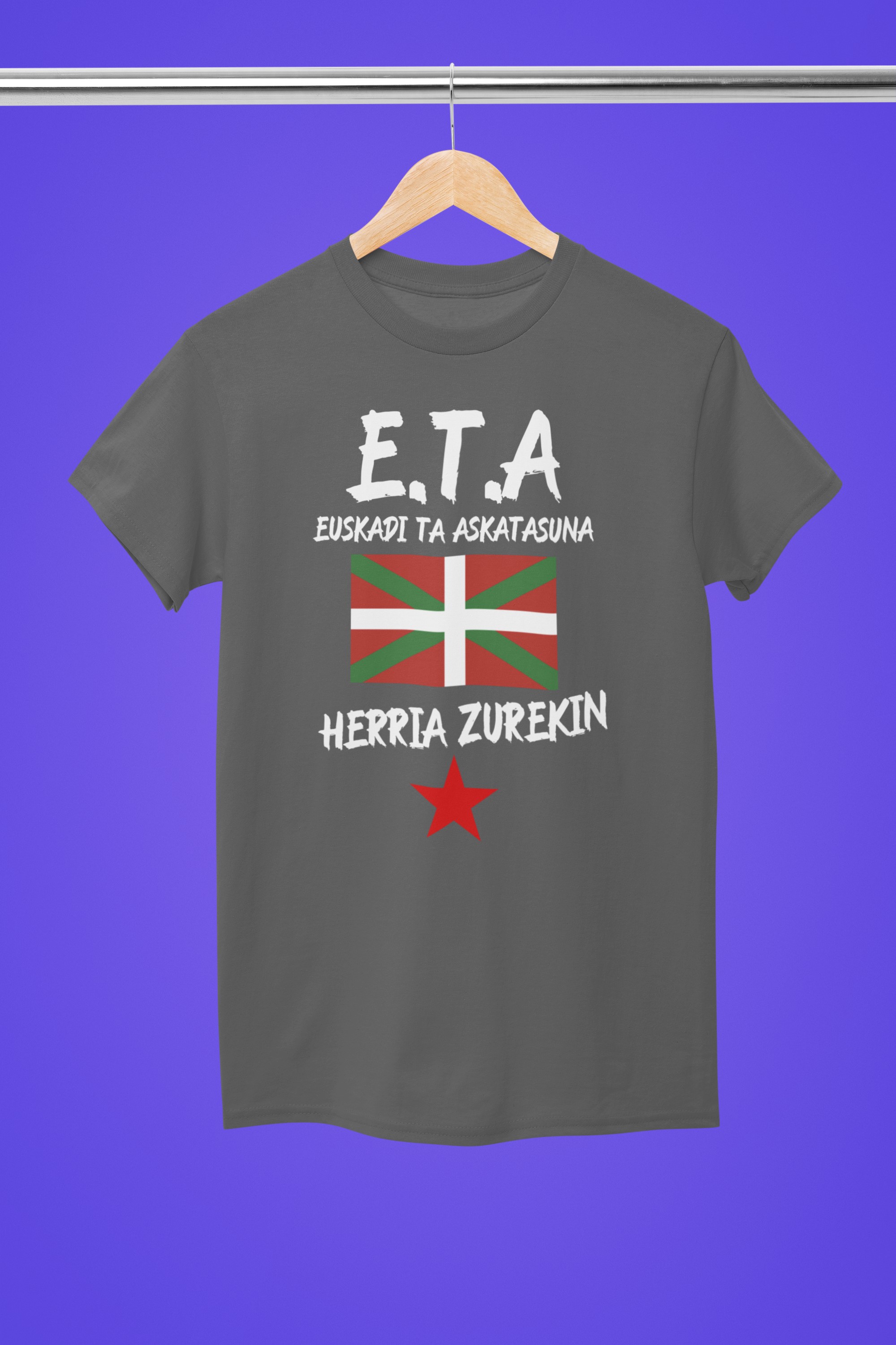 Political T-Shirts and Apparel - Baader Meinhof, ETA | Unique Designs. E.T.A Basque T-shirt