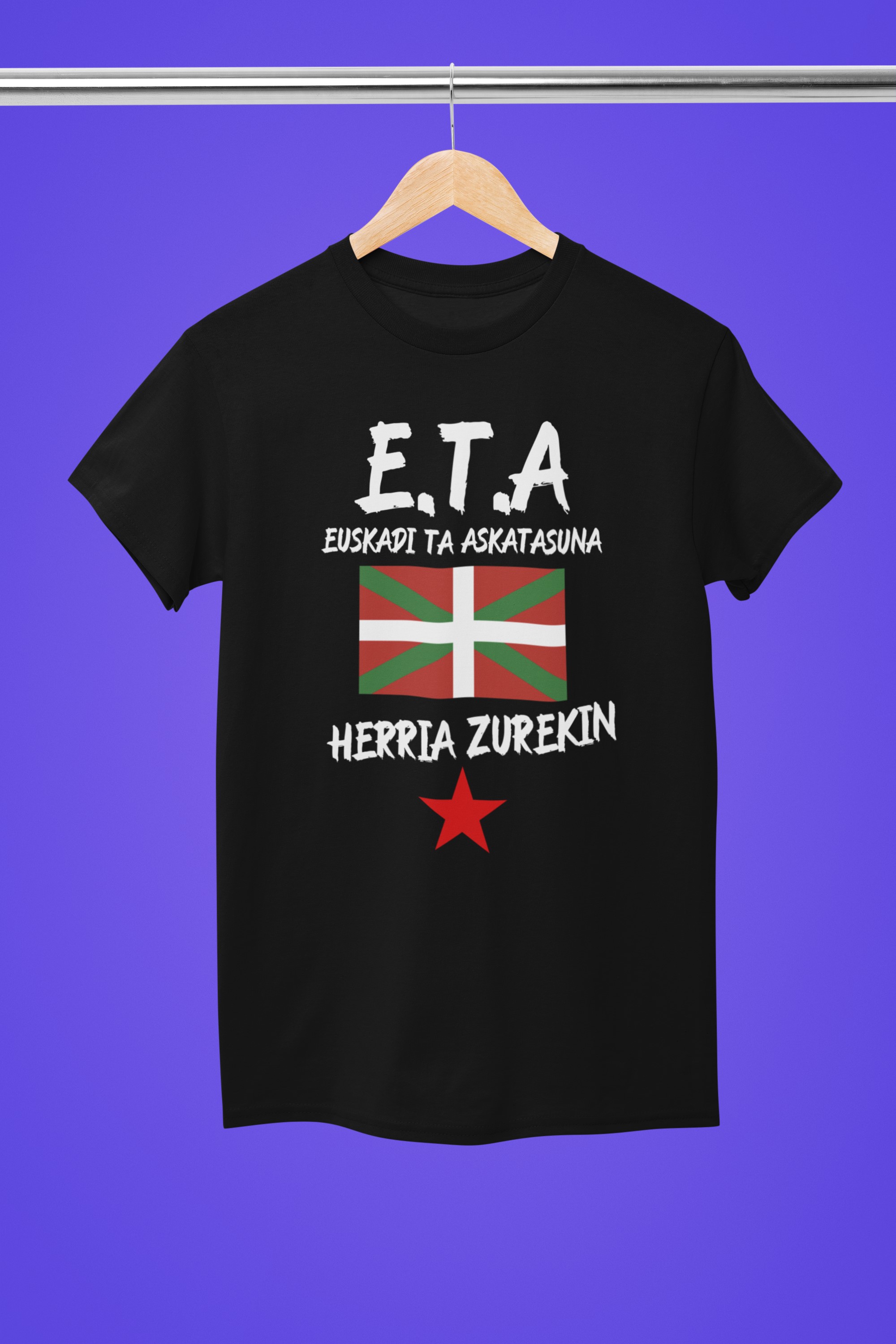 Political T-Shirts and Apparel - Baader Meinhof, ETA | Unique Designs. E.T.A Basque T-shirt
