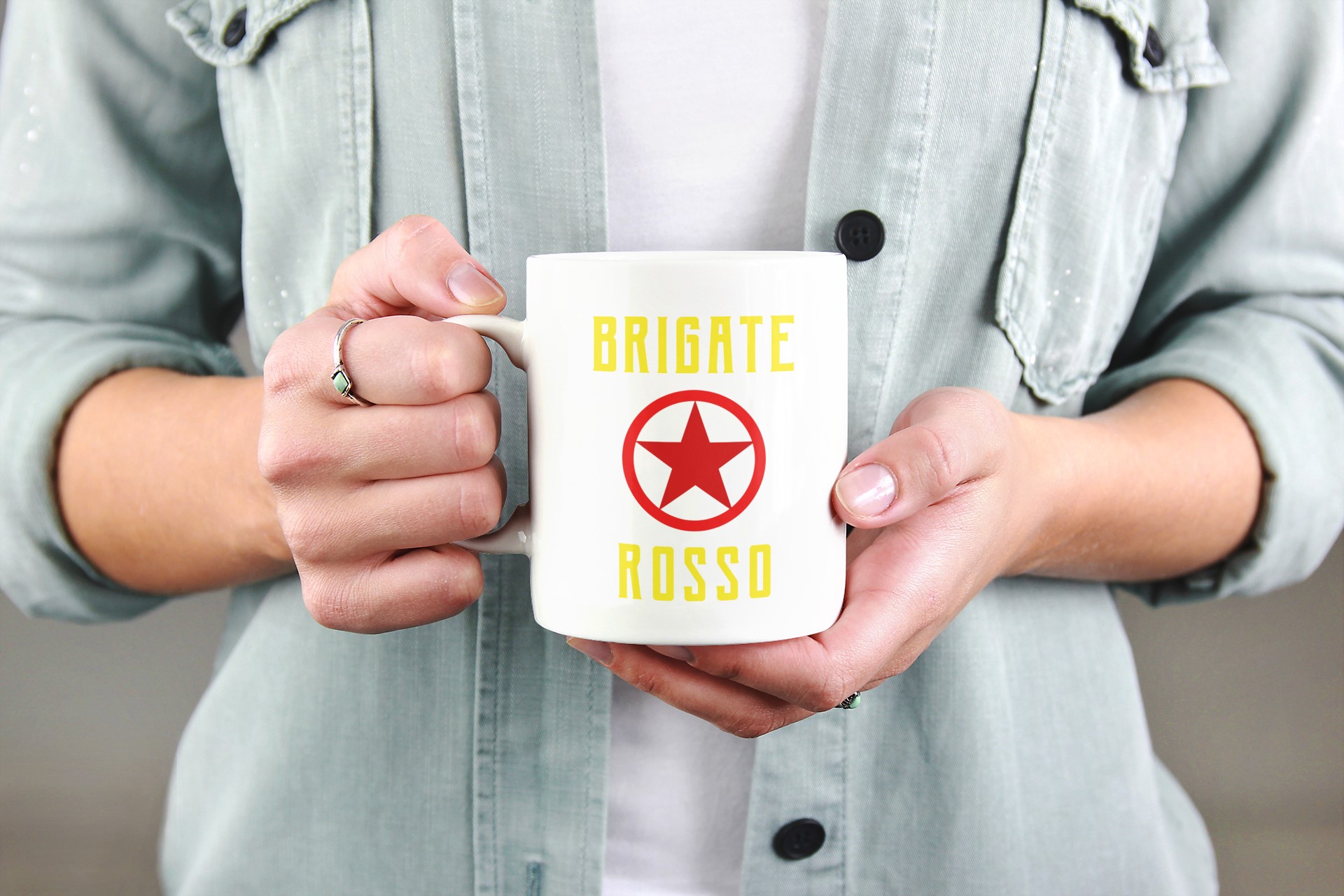 Political T-Shirts and Apparel - Baader Meinhof, ETA | Unique Designs. Brigate Rosso 11oz ceramic mug